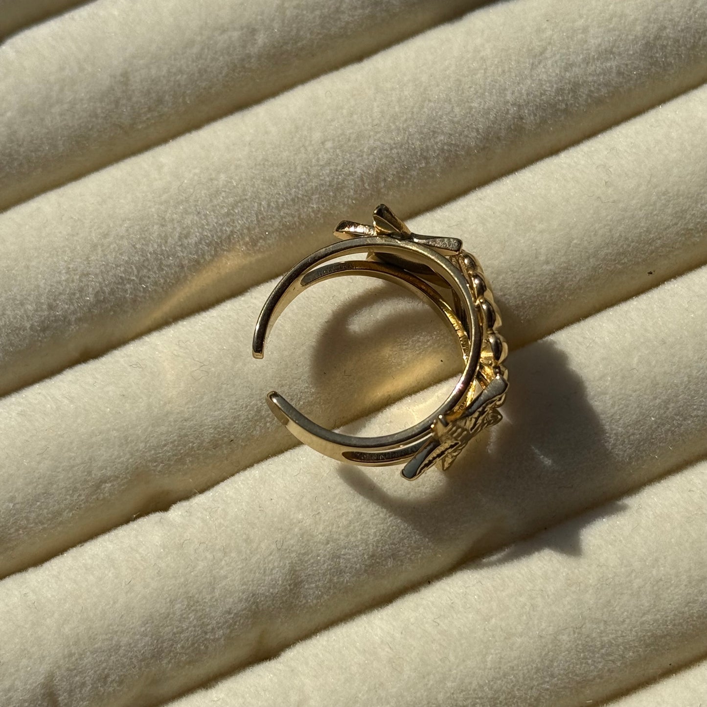 Beach Crown Seashell Starfish Ring