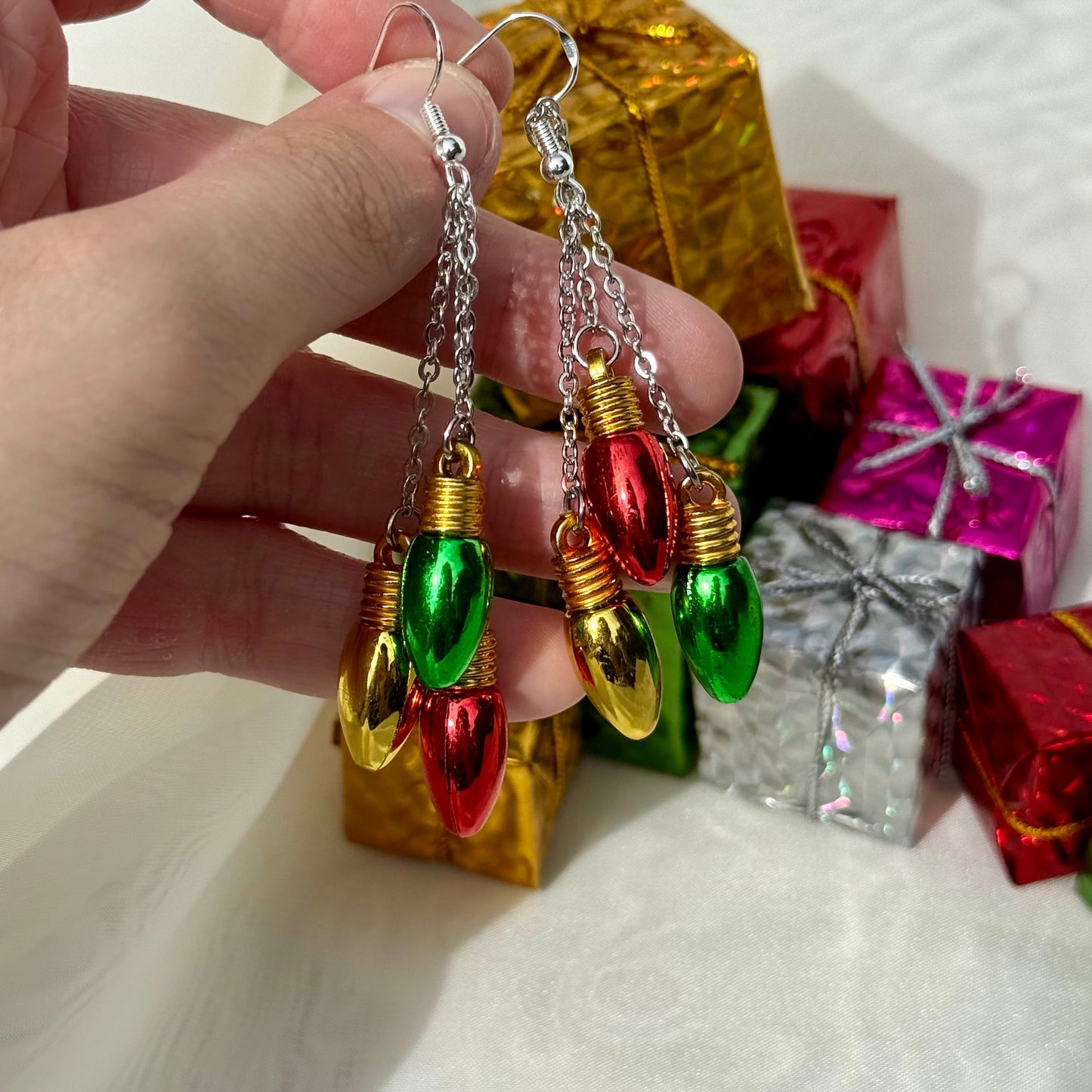 Christmas Lights Earrings