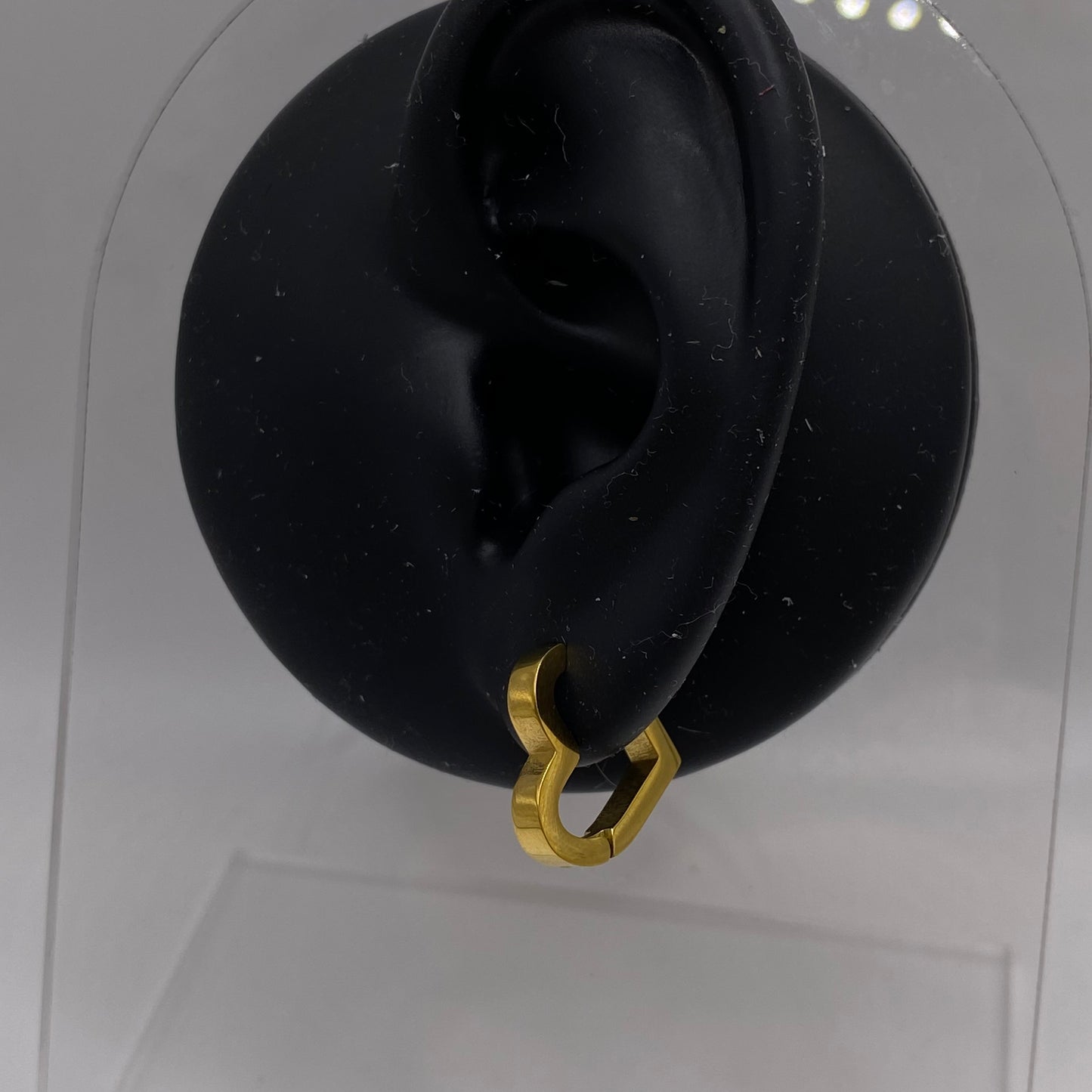 Heart Shape Huggie Hoop Earrings