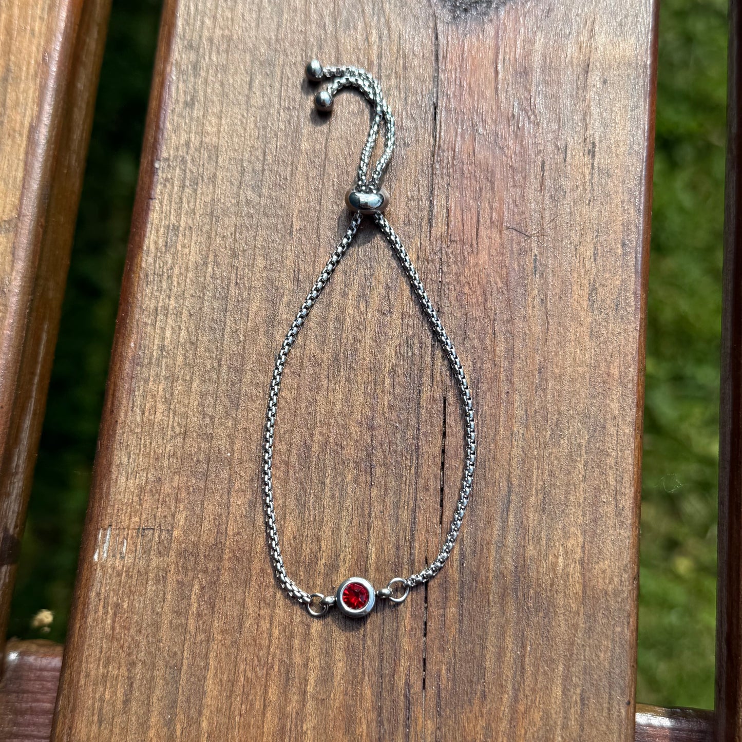 Silver Birthstones Bracelet