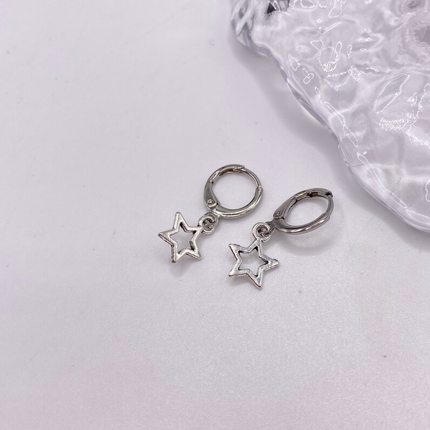 Star Huggie Hoop Earrings