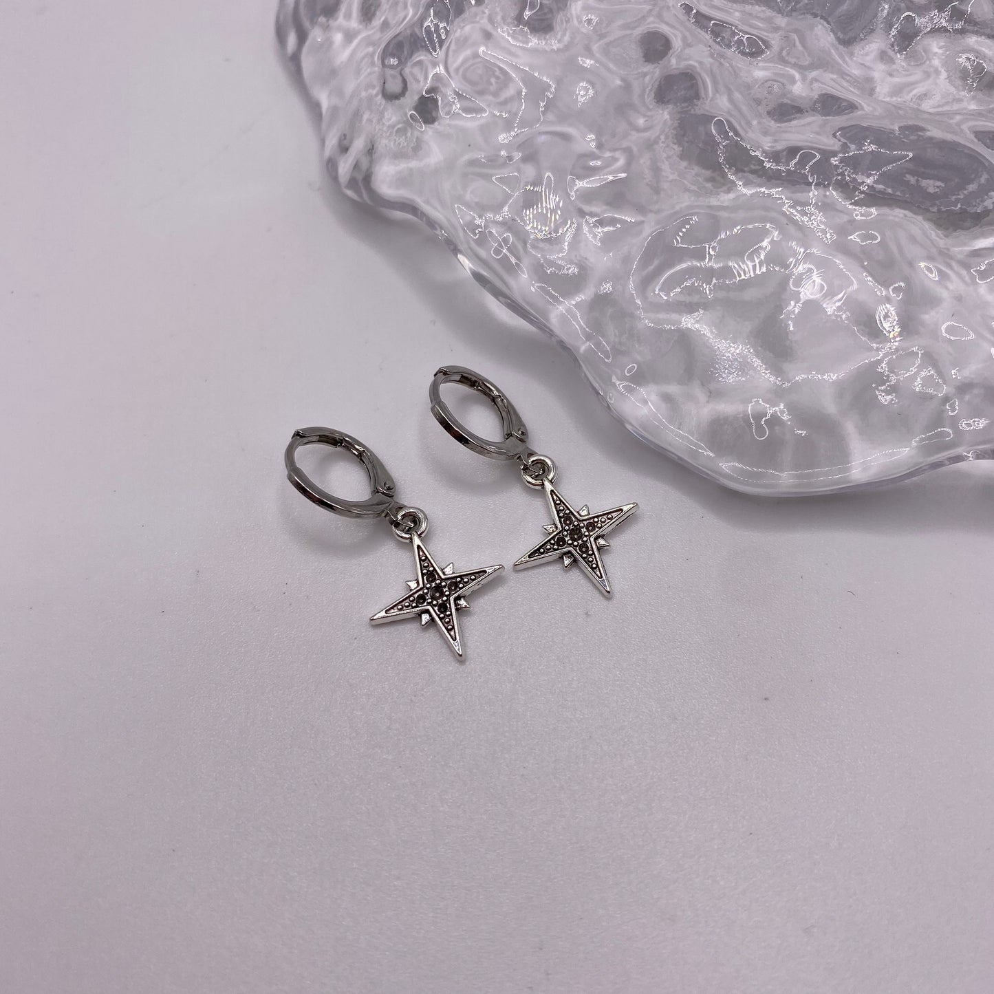 Twinkly Star Huggie Hoop Earrings