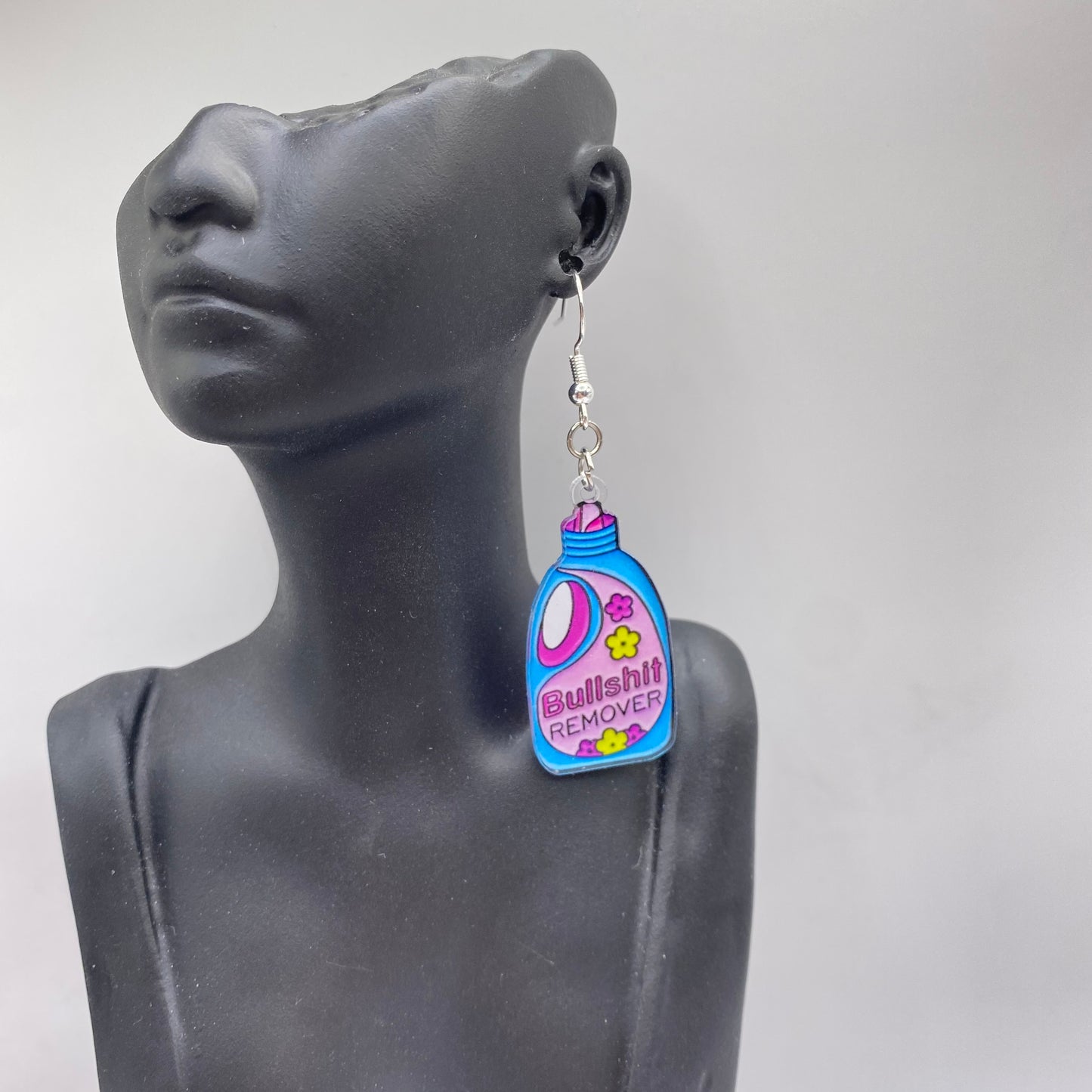 ‘Bullshit Remover’ Slogan Earrings