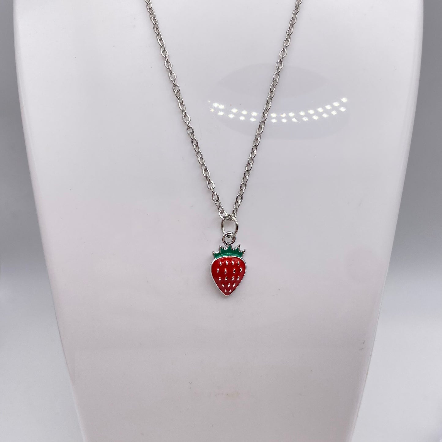 Red Strawberry Necklace