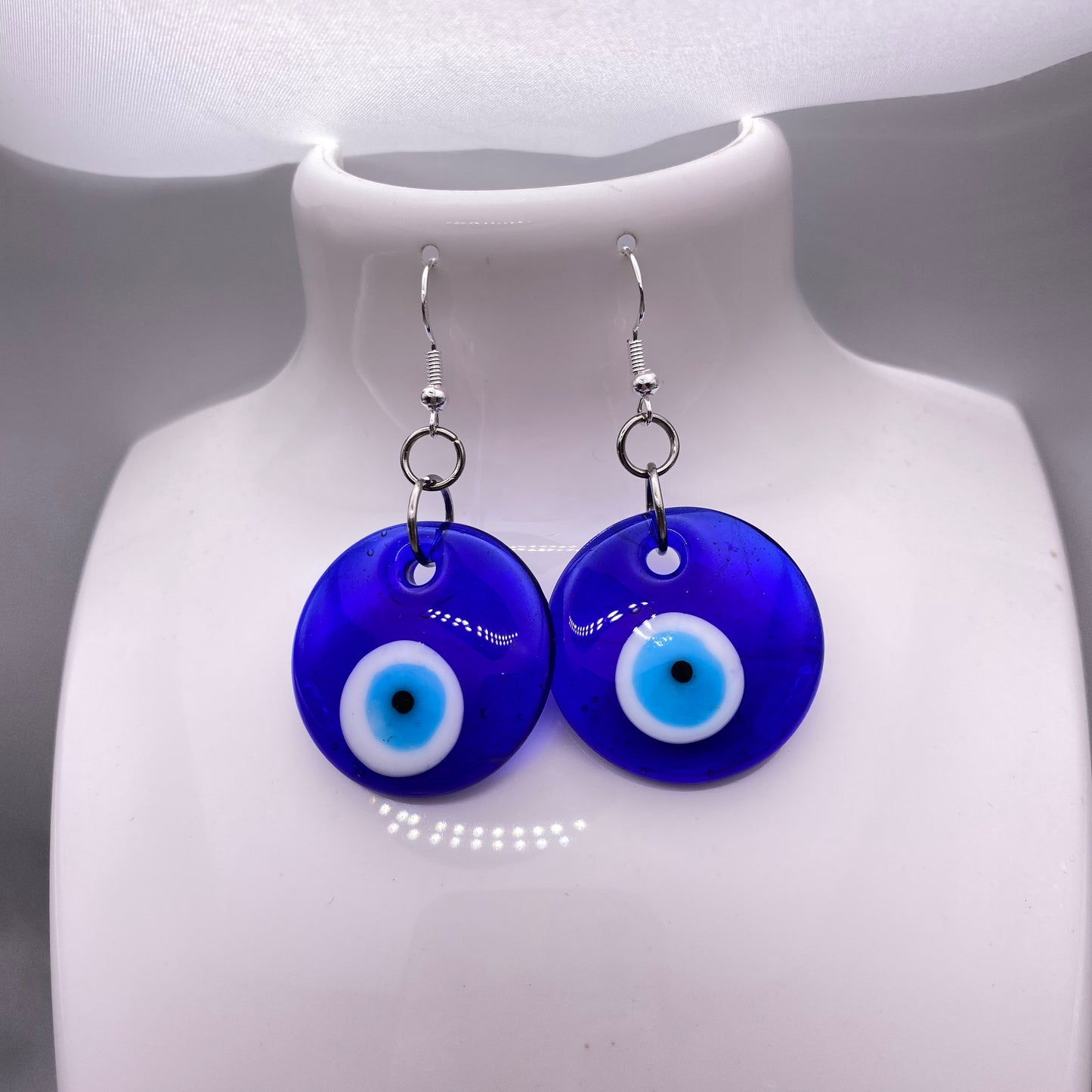 Large Evil Eye Earrings