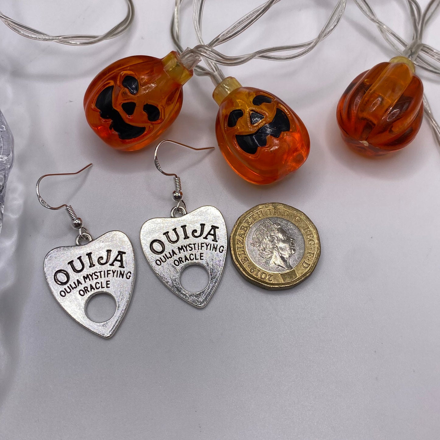 Ouija Planchette Pointer Earrings