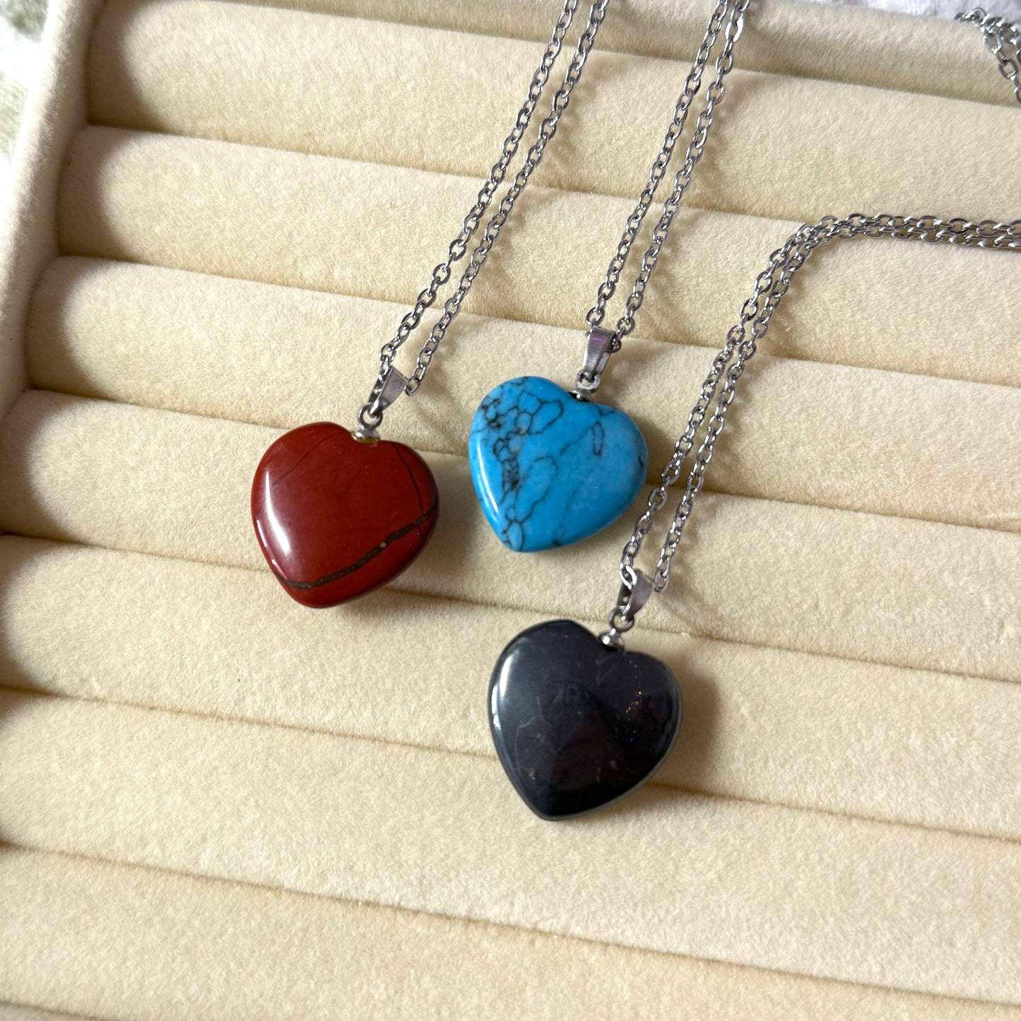 Crystal Heart Necklaces