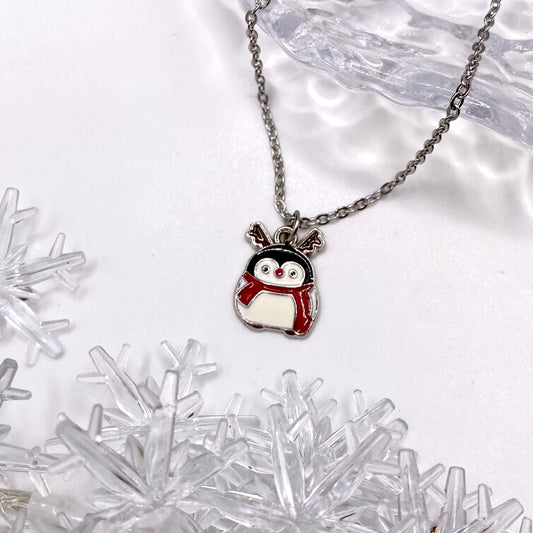Reindeer Penguin Necklace