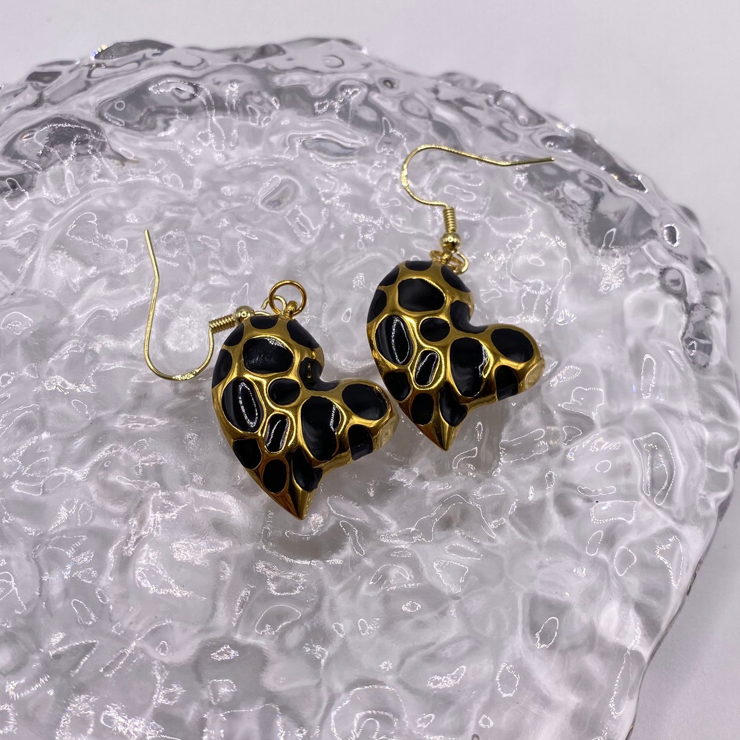 Gold Heart Earrings