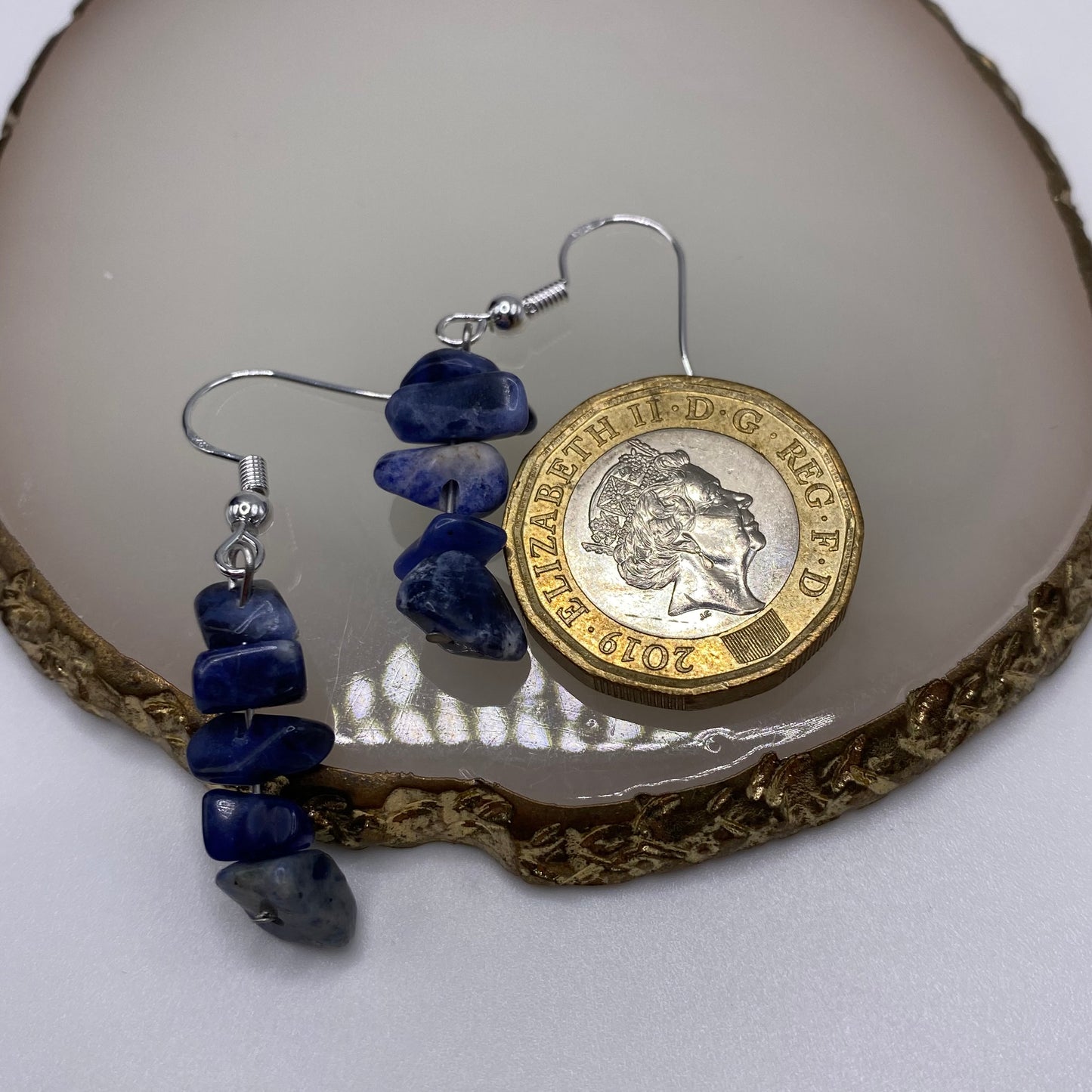 Sodalite Crystal Earrings