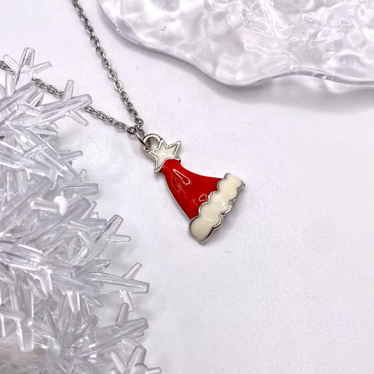 Santa Hat Necklace