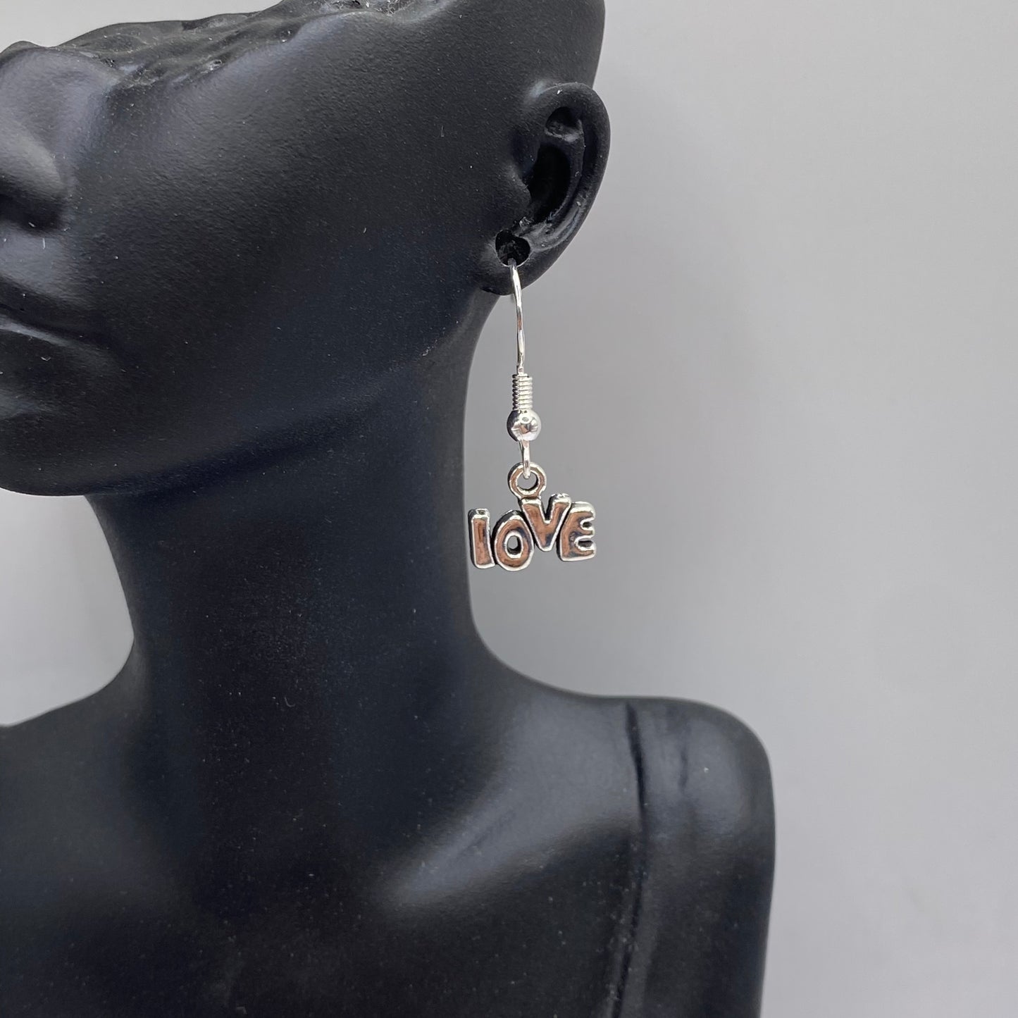 ‘Love’ Slogan Earrings