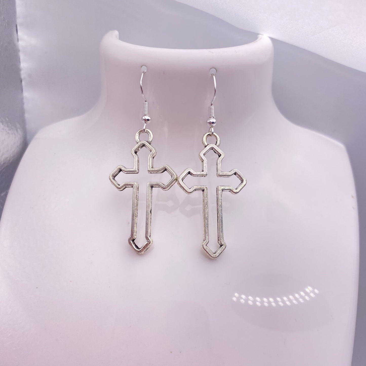 Big Cross Earrings