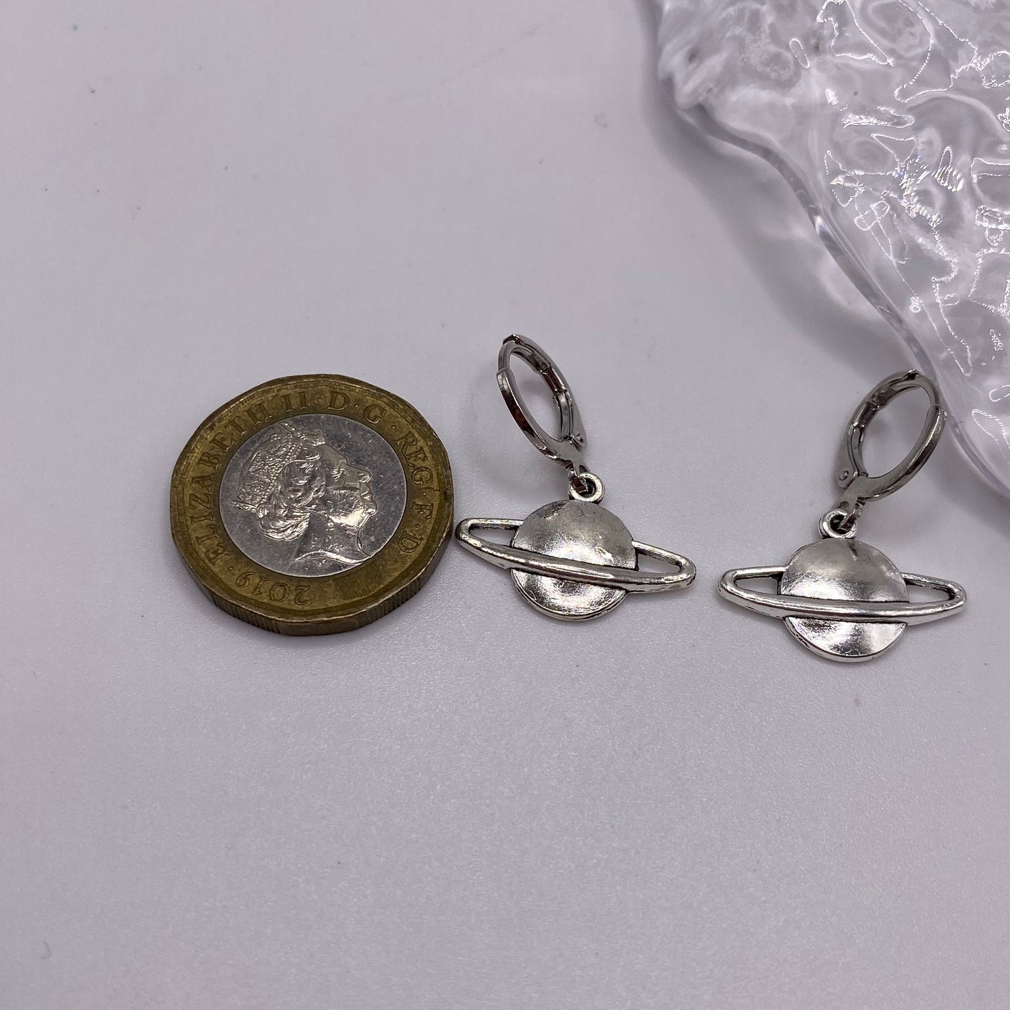 Planet Huggie Hoop Earrings