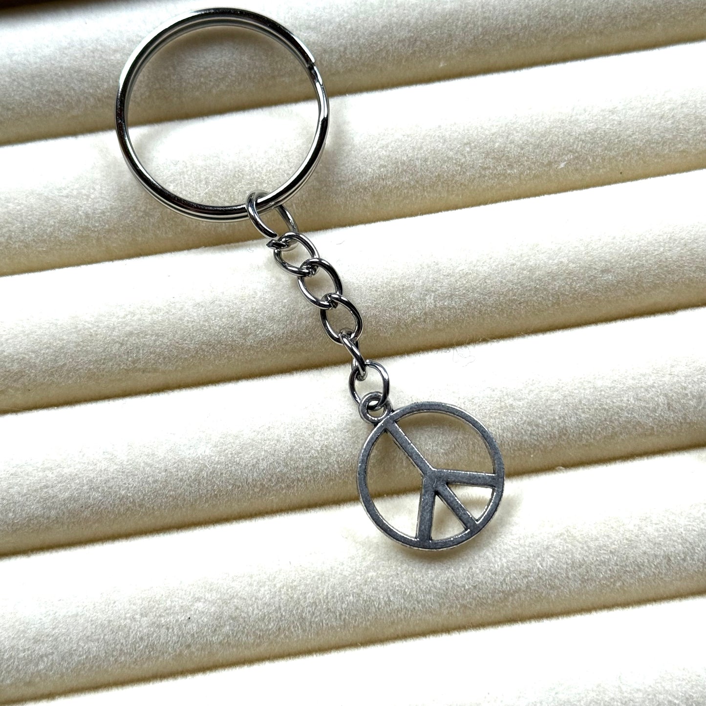 Peace Symbol Keyring