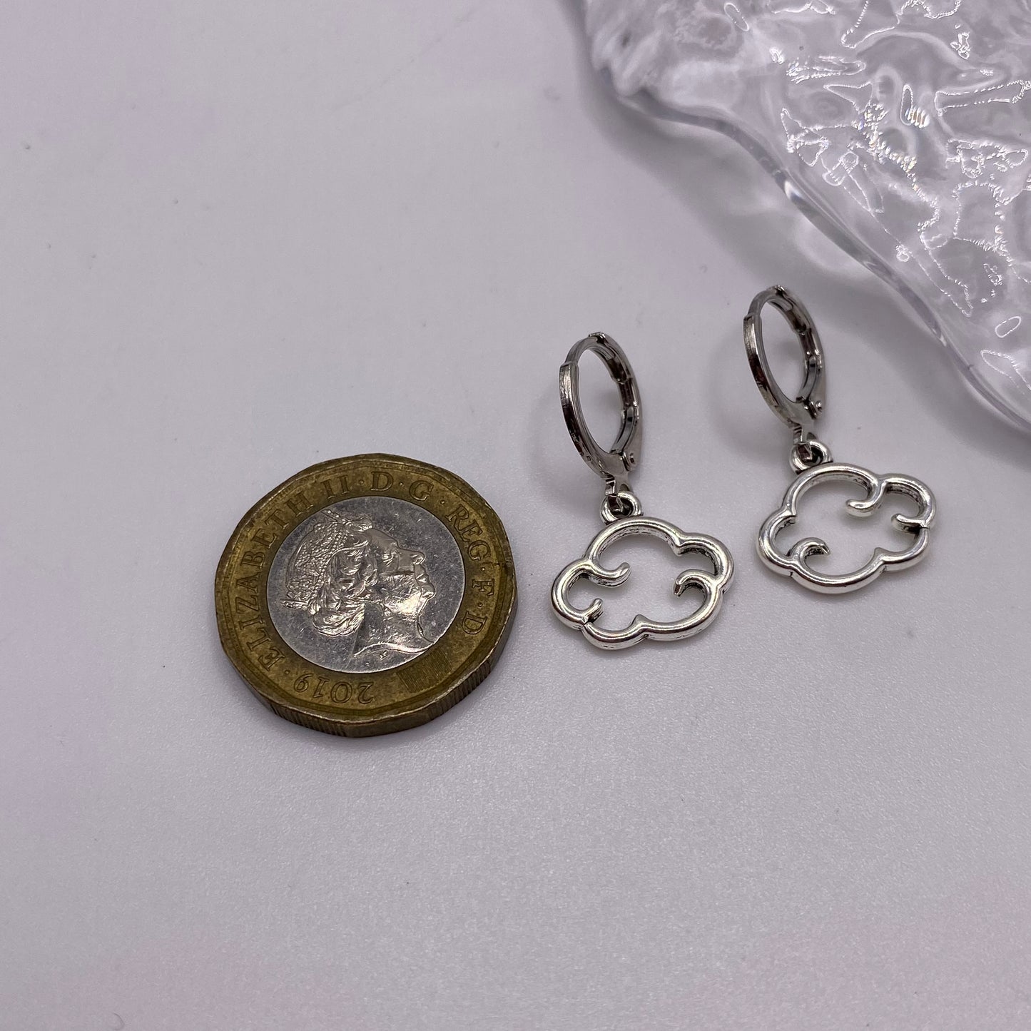 Cloud Huggie Hoop Earrings