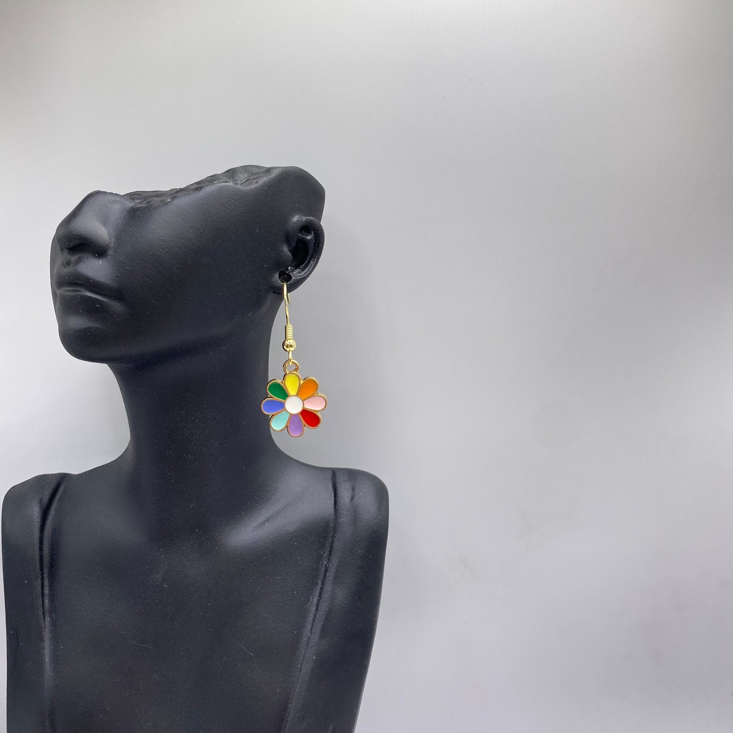 Rainbow Flower Earrings
