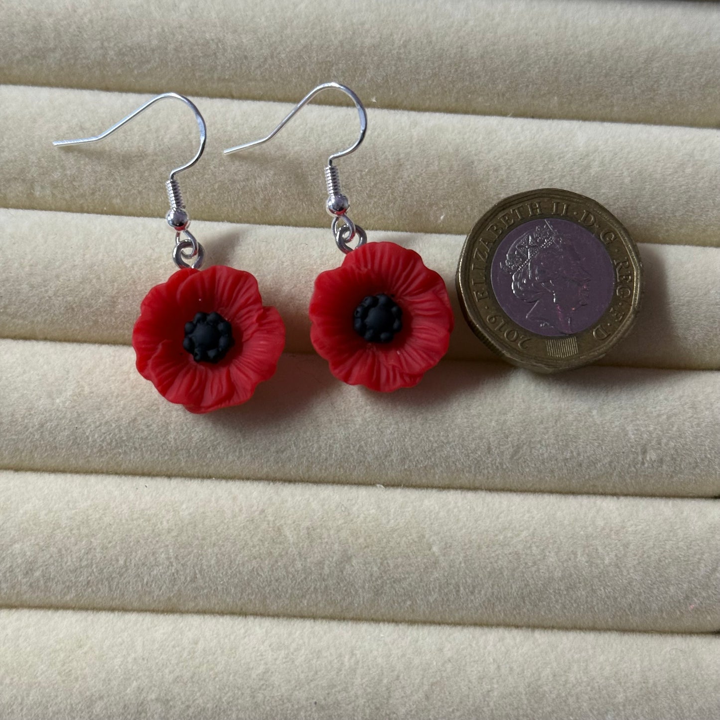 Poppy Flower Earrings