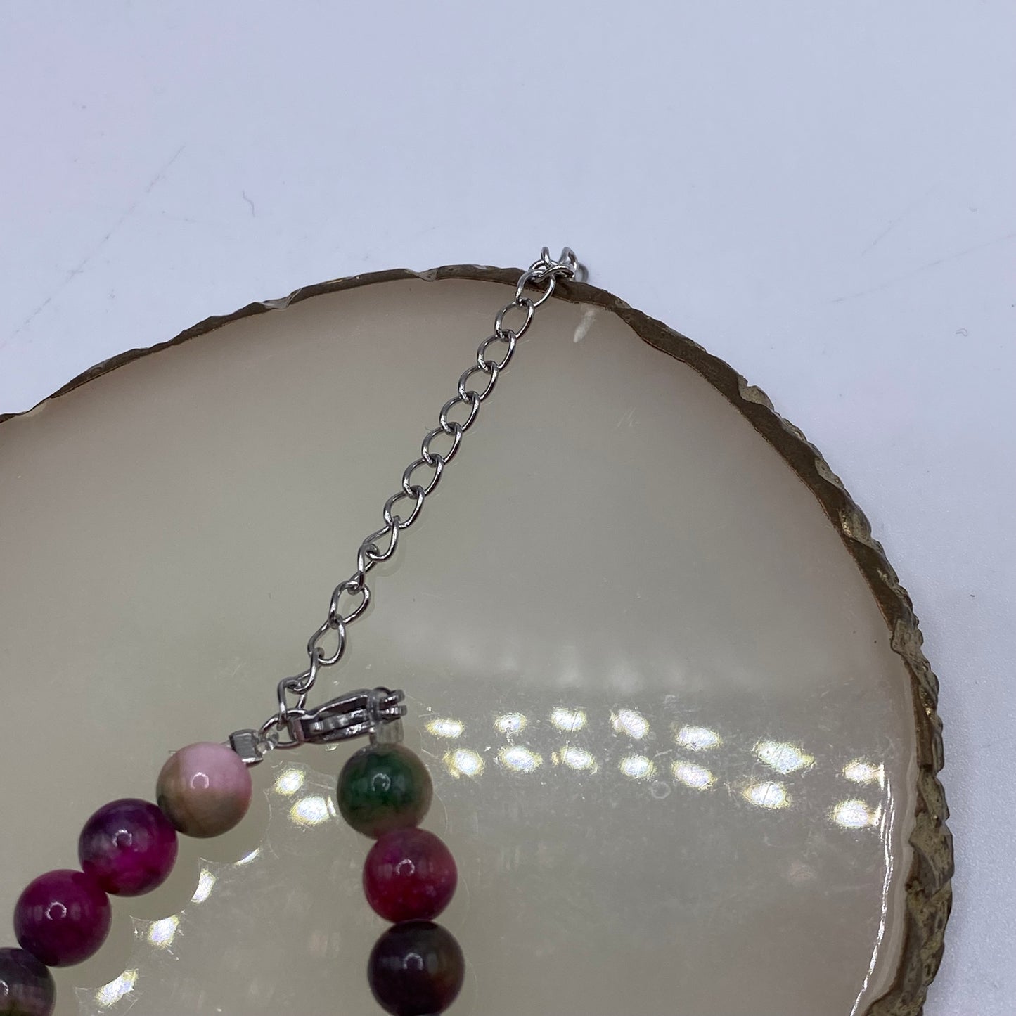 Round Tourmaline Crystal Bracelet
