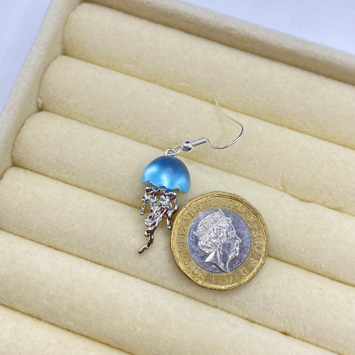 Blue Jellyfish Earrings