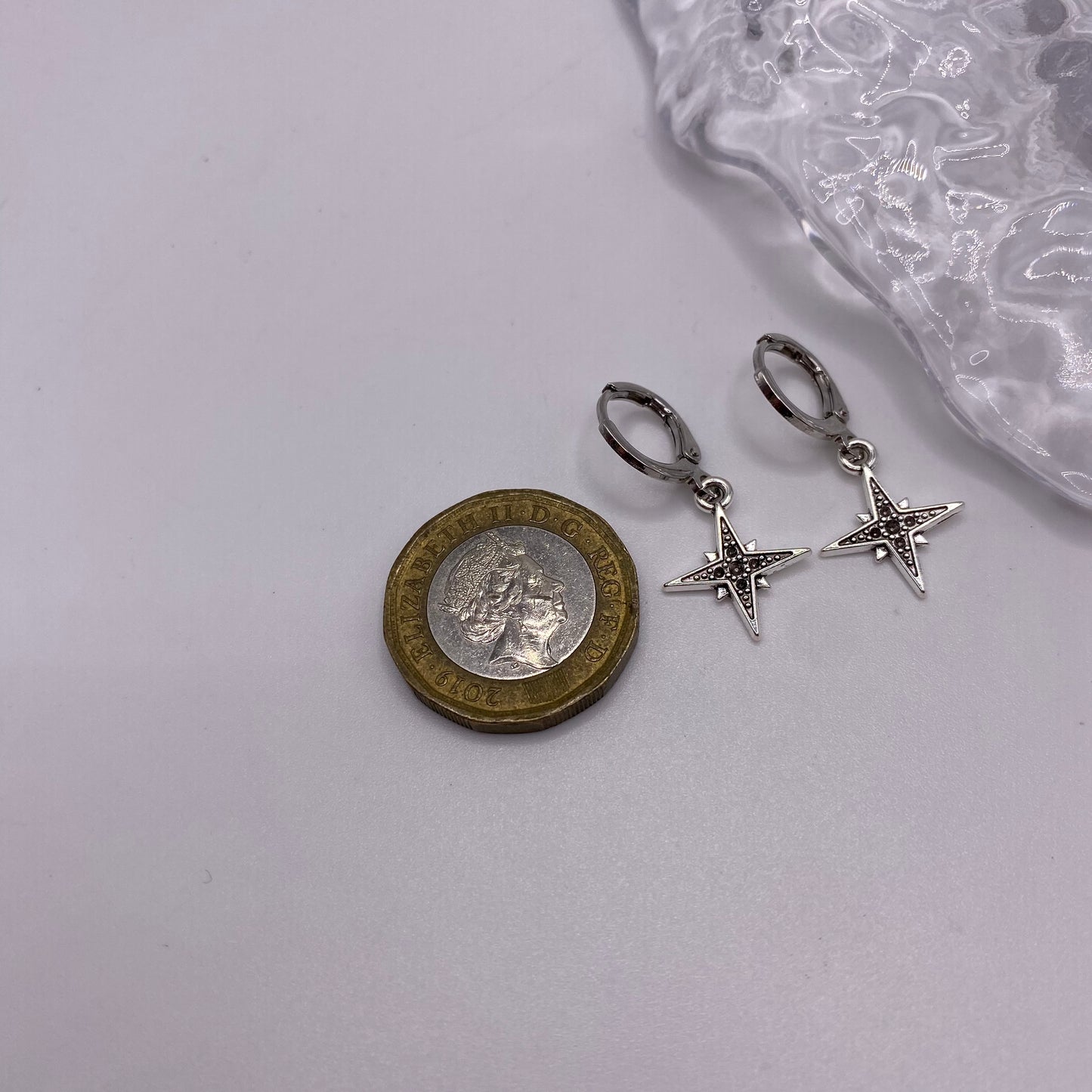 Twinkly Star Huggie Hoop Earrings