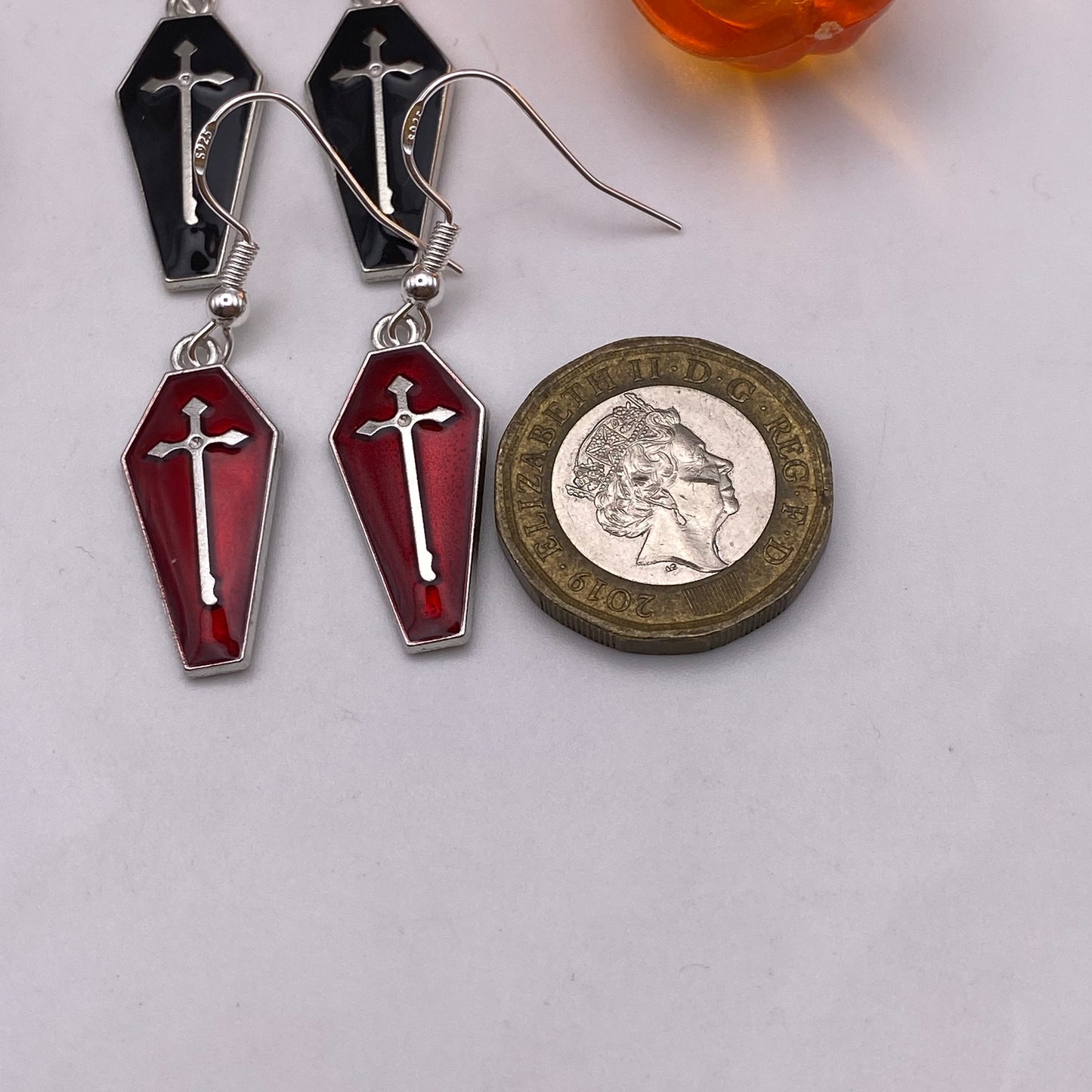 Cross Coffin Earrings