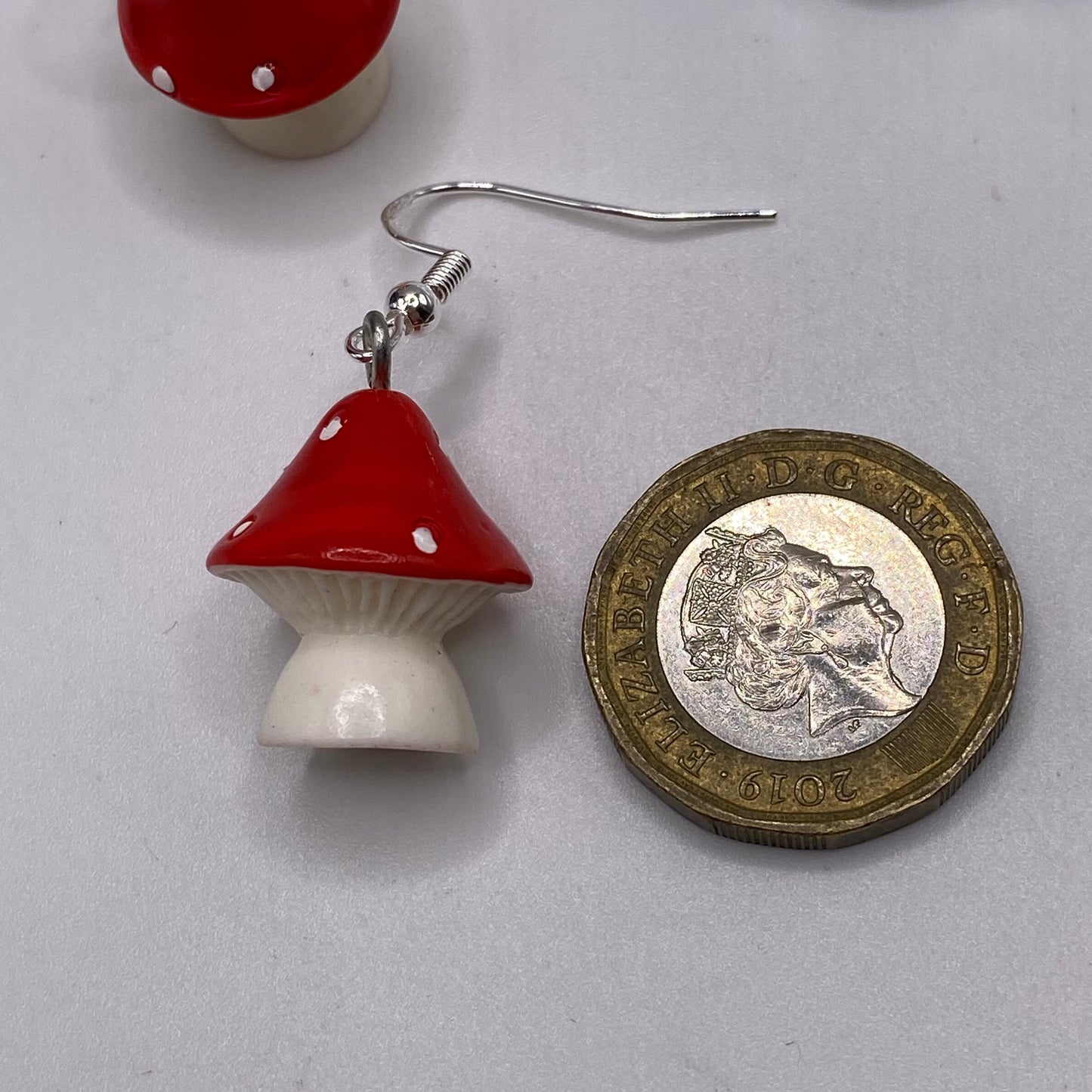 Red Mushroom Earrings
