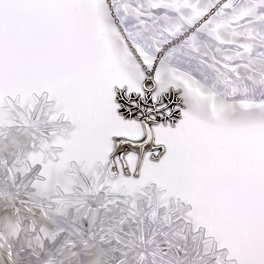 Big Antler Reindeer Necklace