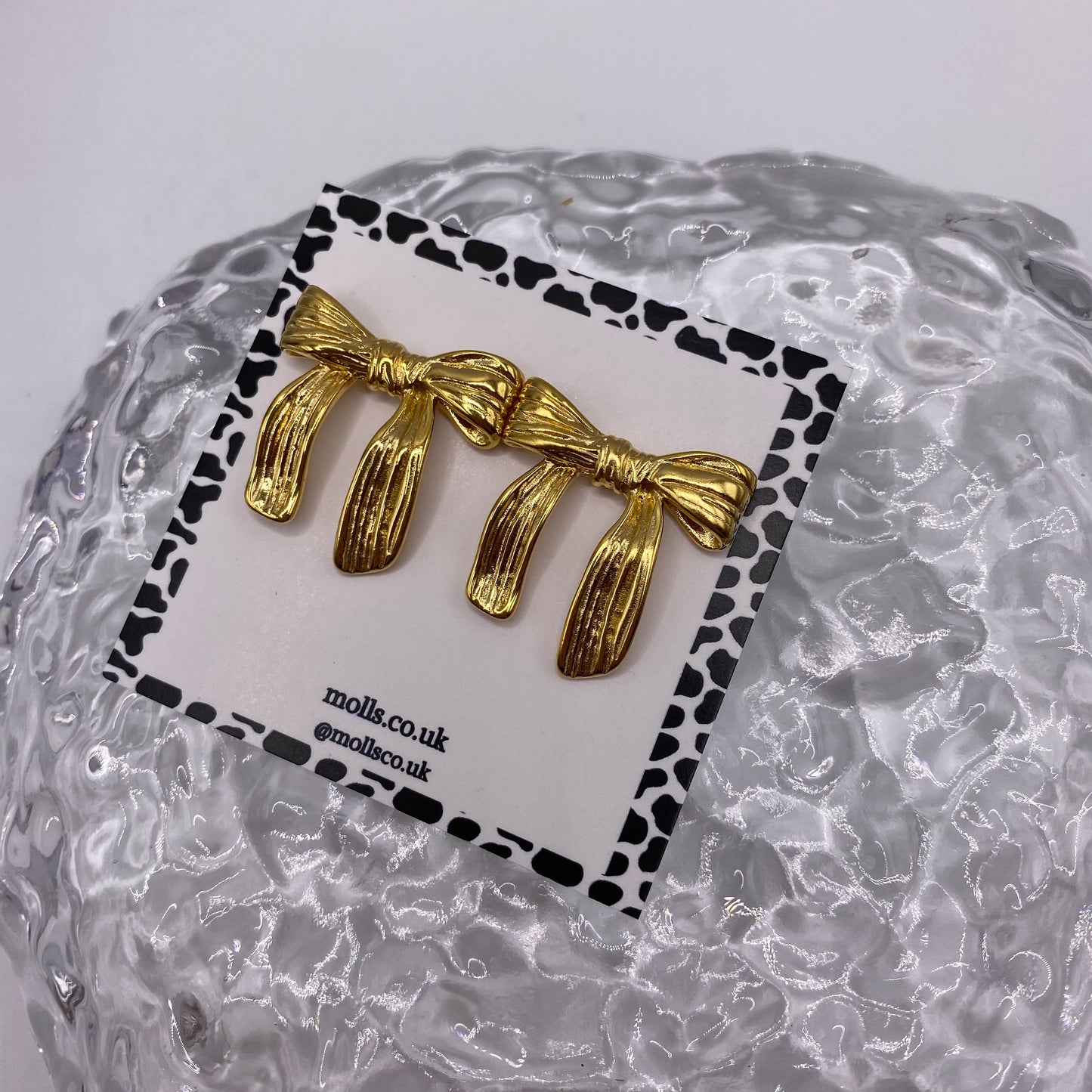 Bow Ribbon Stud Earrings