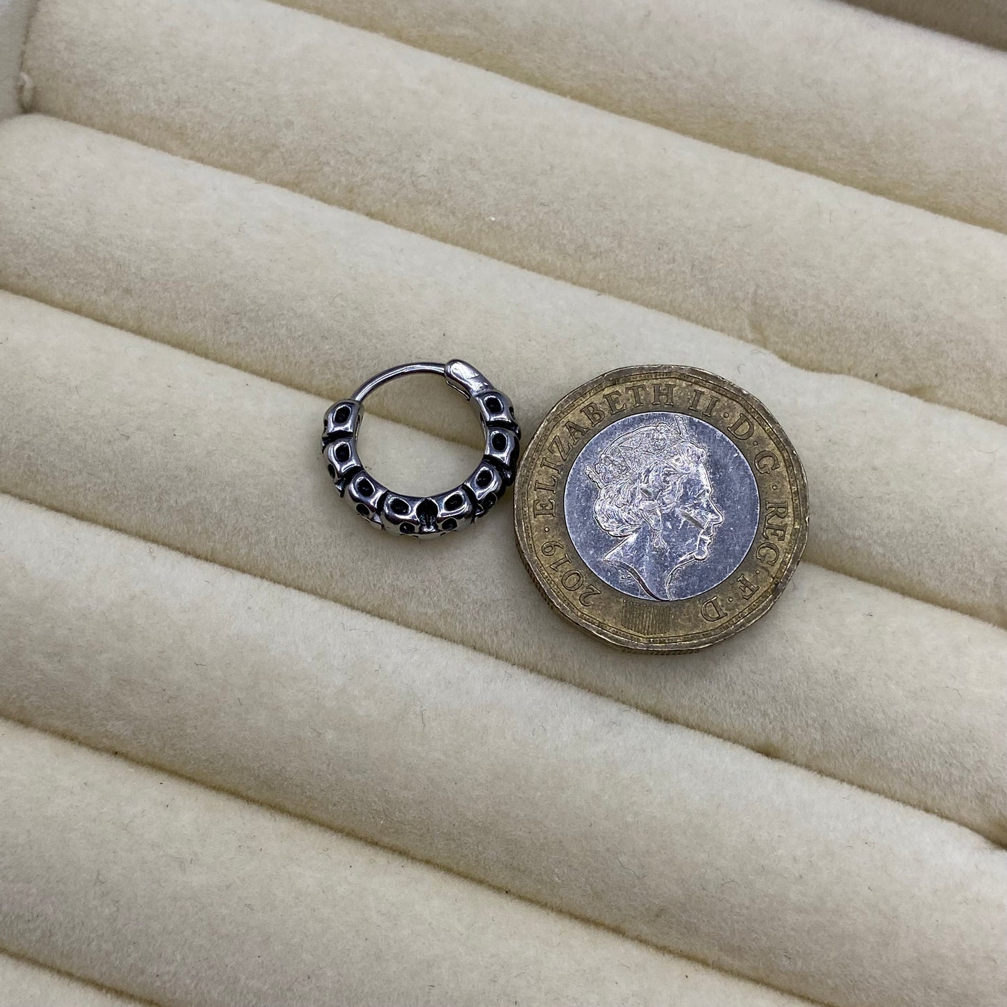 Skull Huggie Hoop Earrings