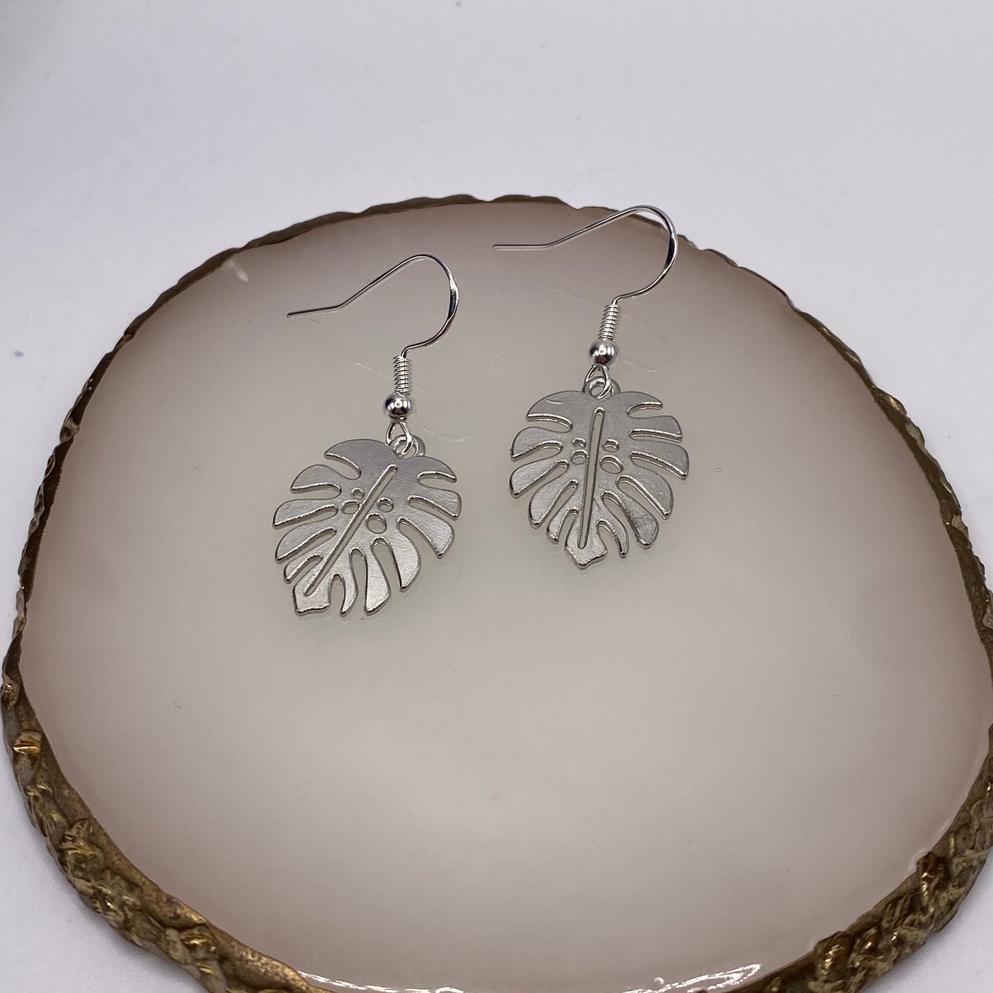 Monstera Leaf Earrings
