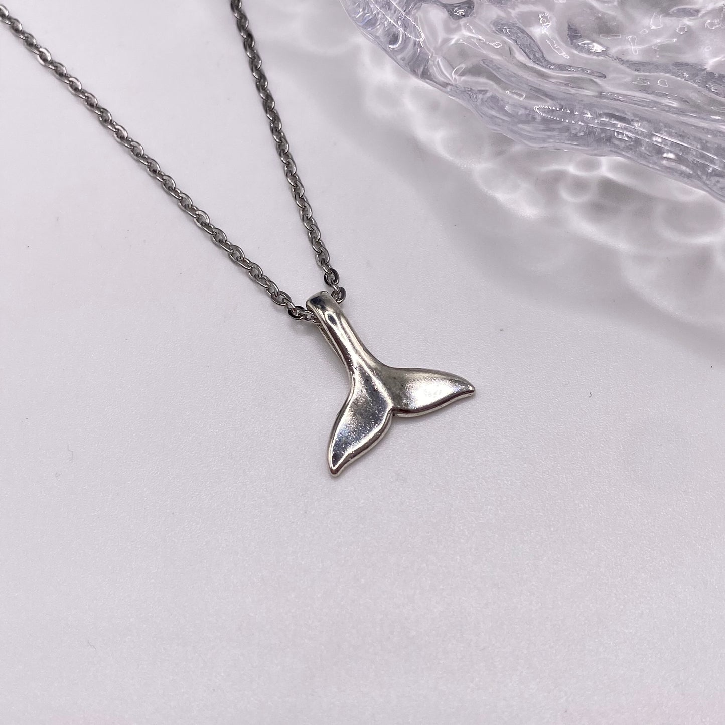 Whale Tail Fin Necklace