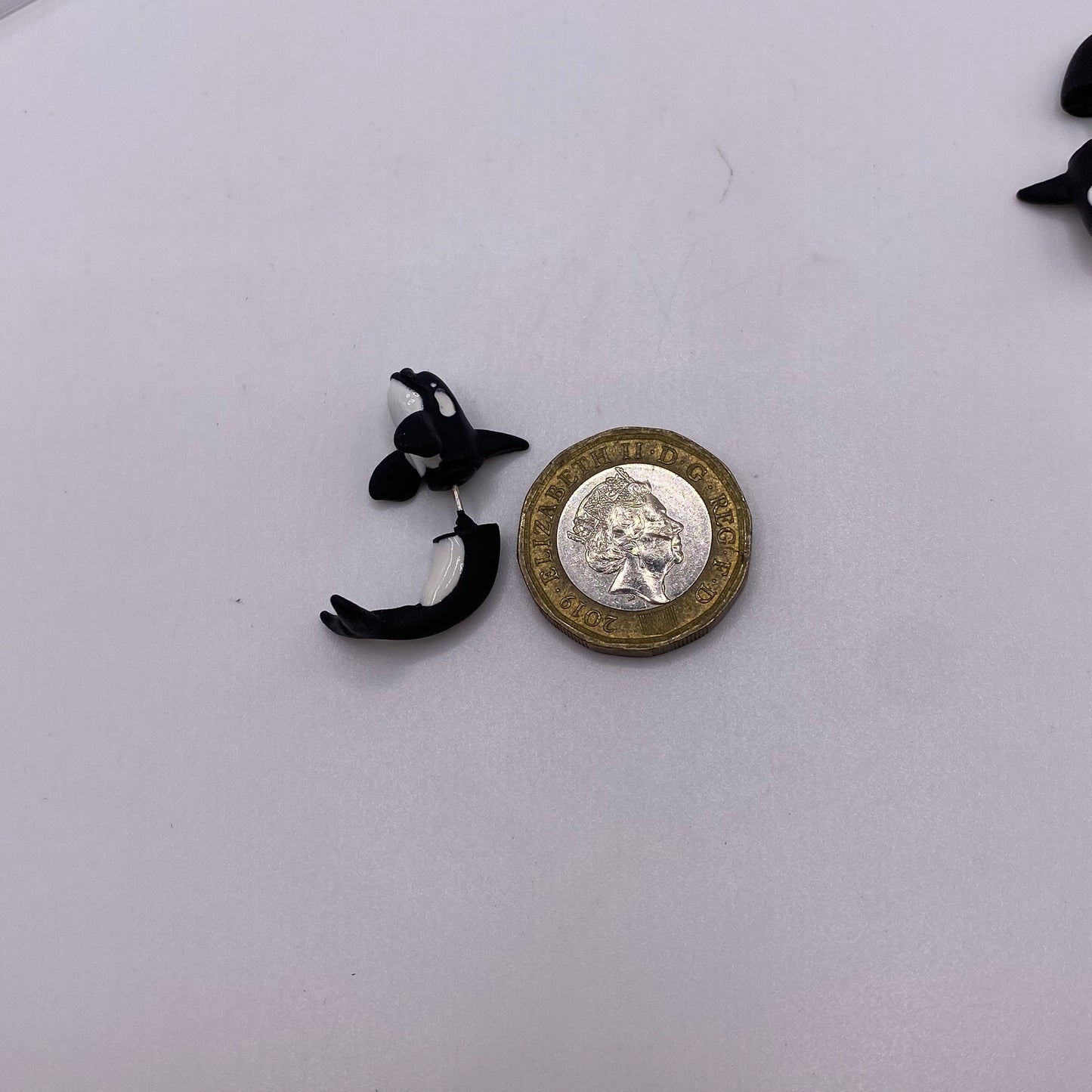 Orca Killer Whale Stud Earrings
