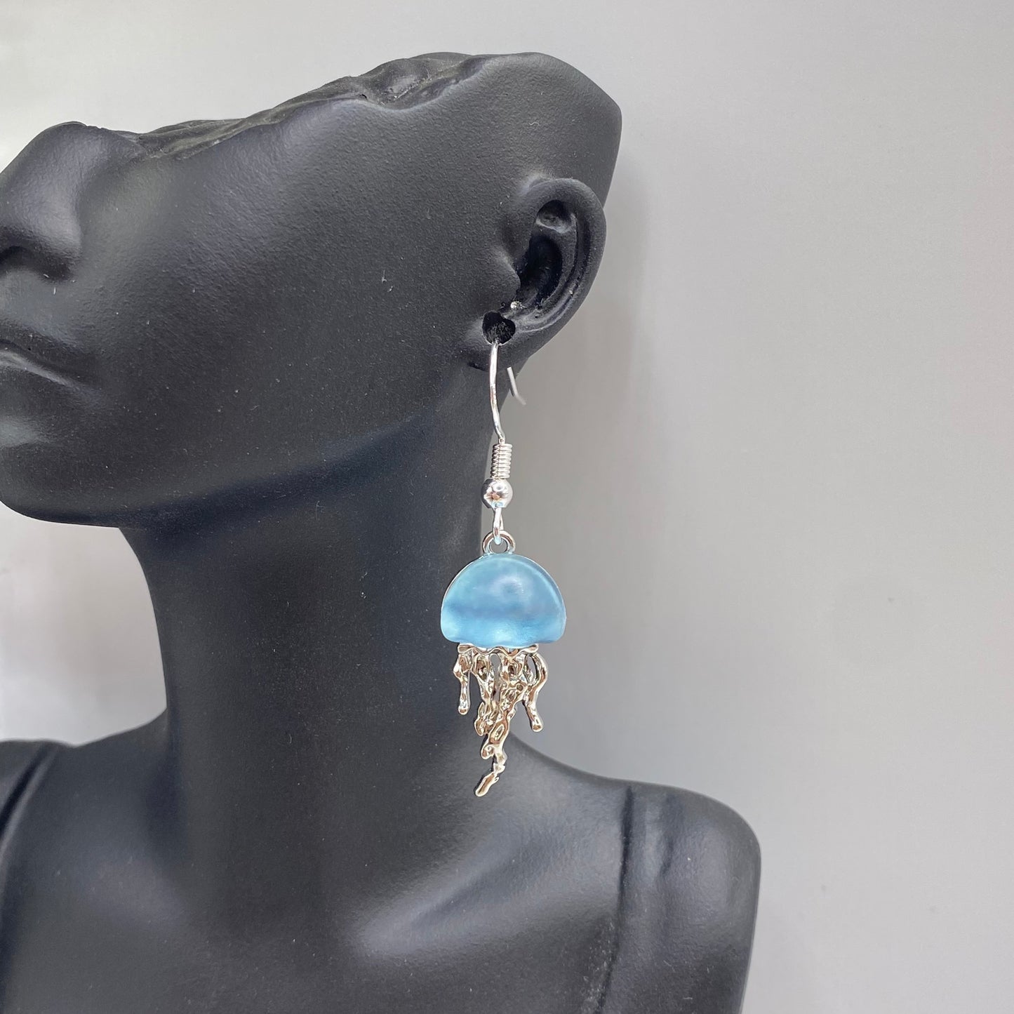 Blue Jellyfish Earrings
