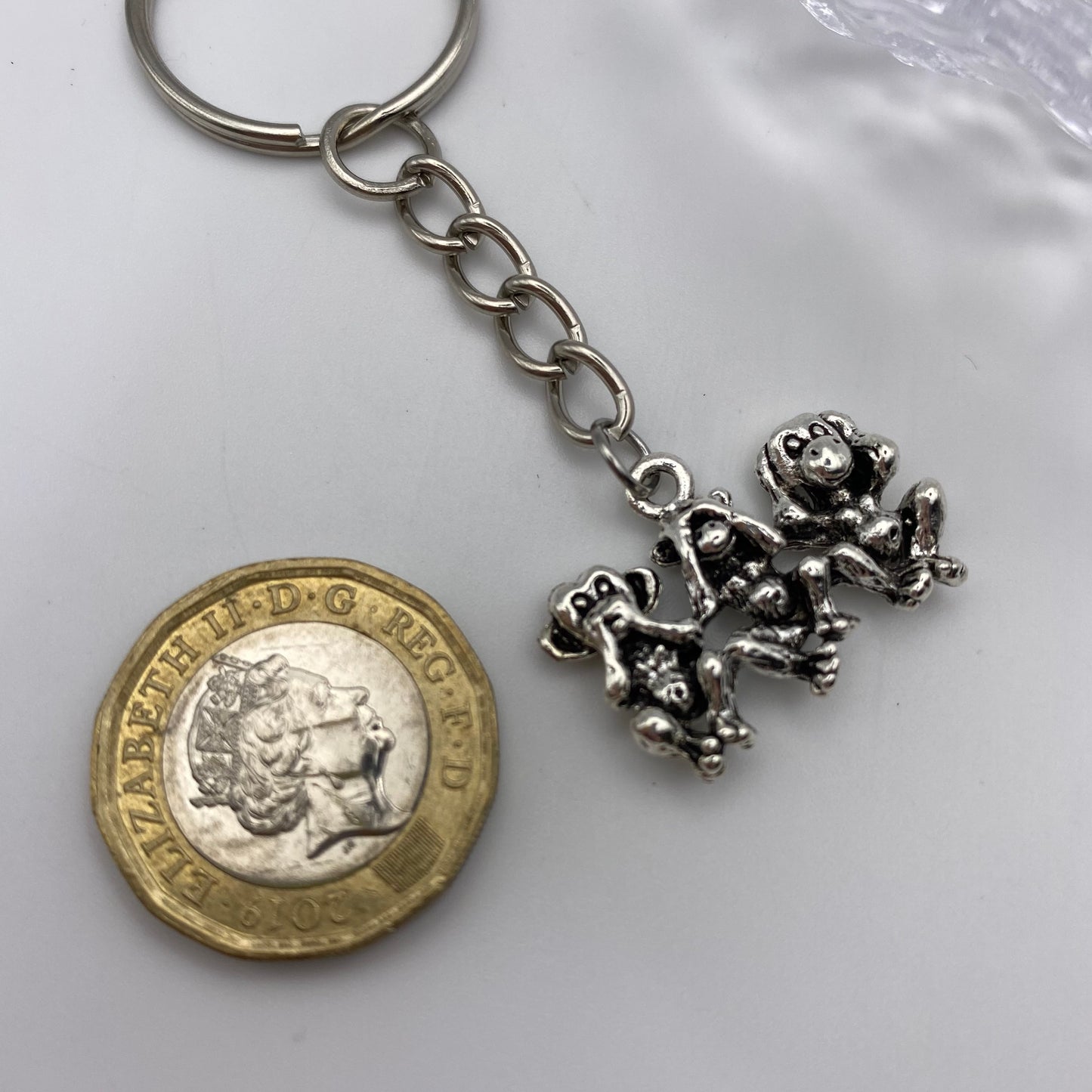 No Evil Monkeys Keyring