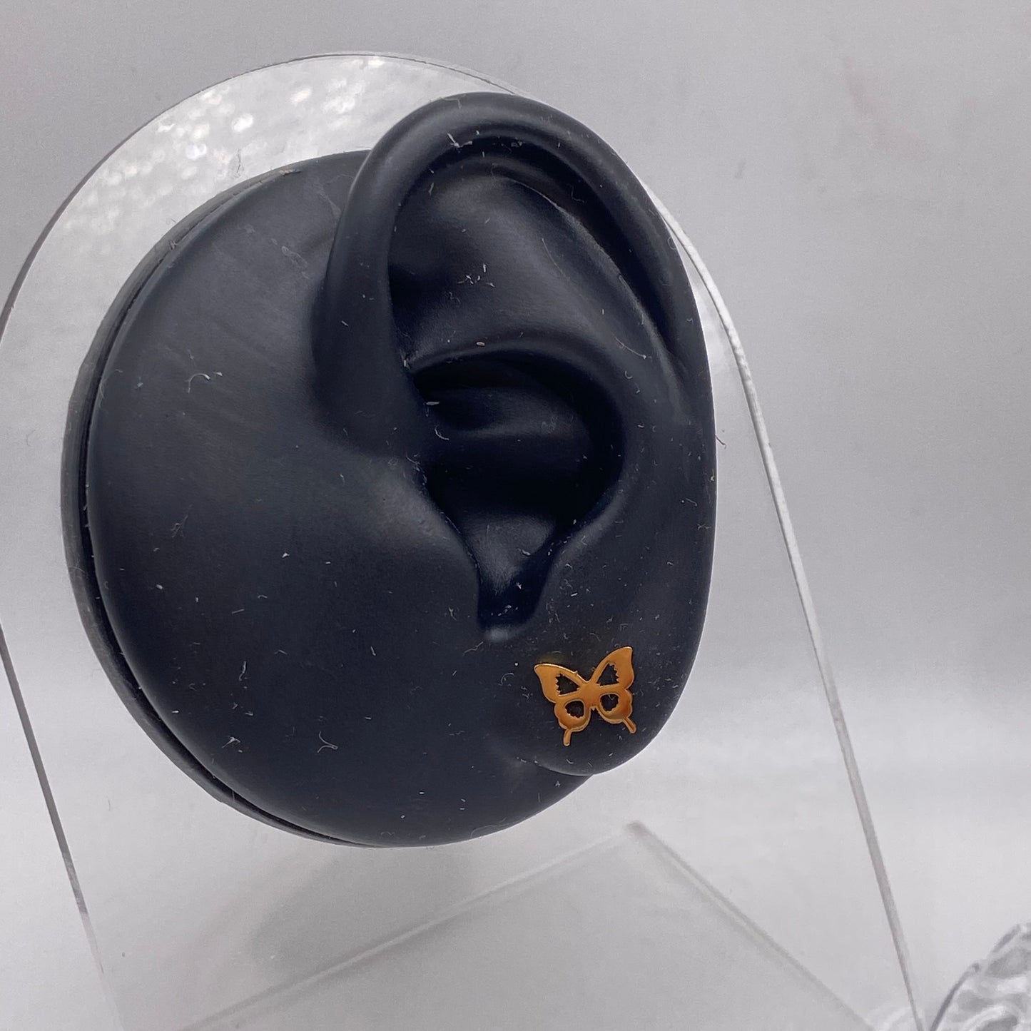 Gold Butterfly Stud Earrings