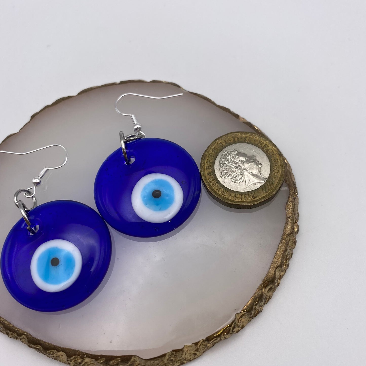 Large Evil Eye Earrings