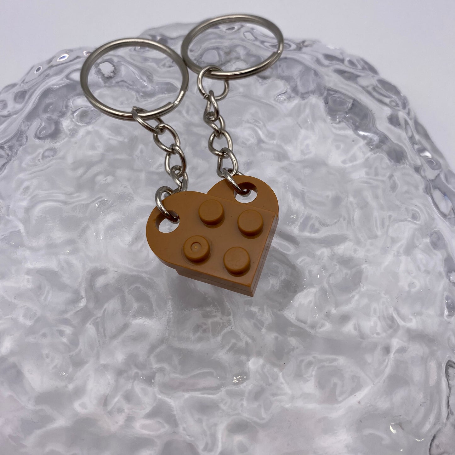 Brick Heart Keyrings