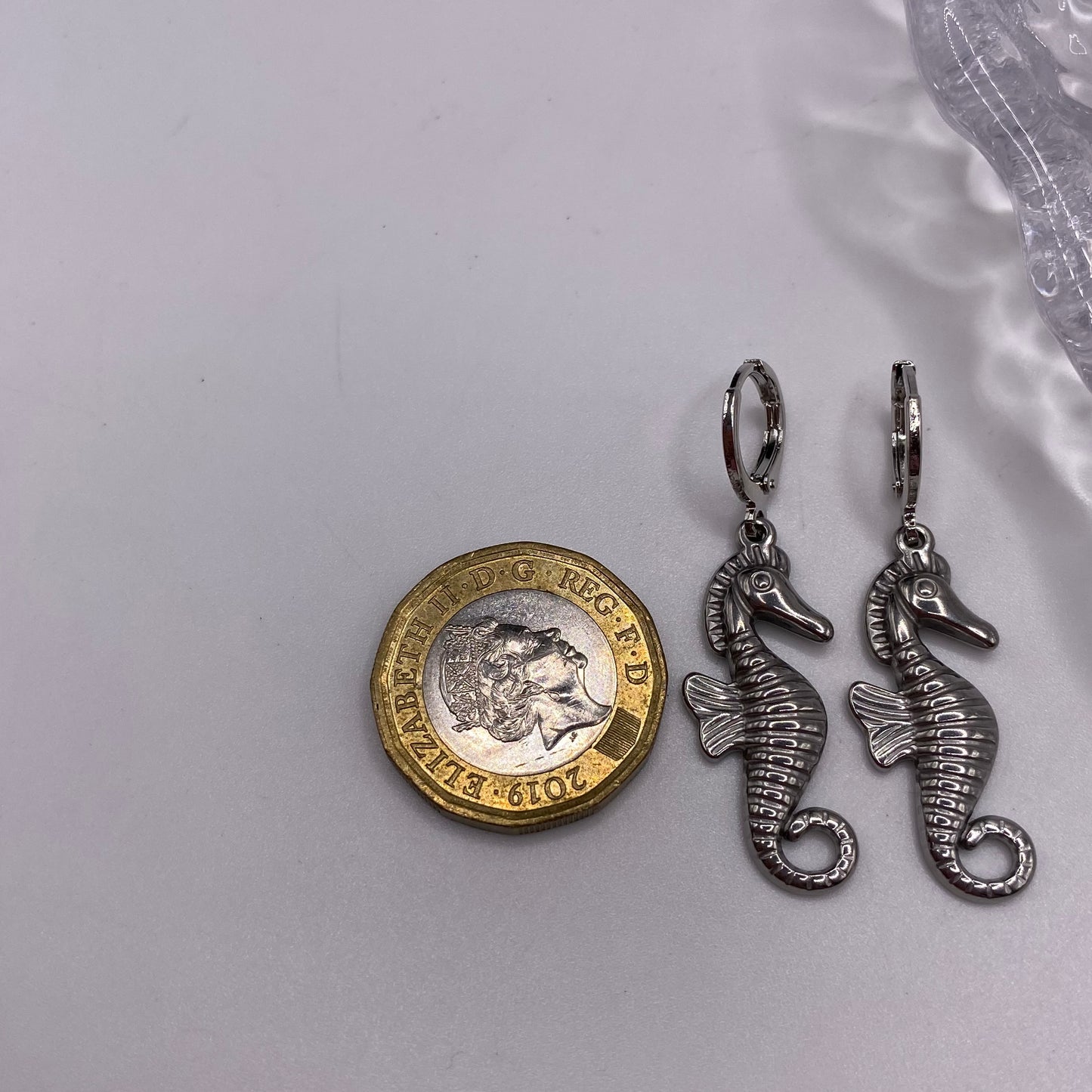 Seahorse Huggie Hoop Earrings