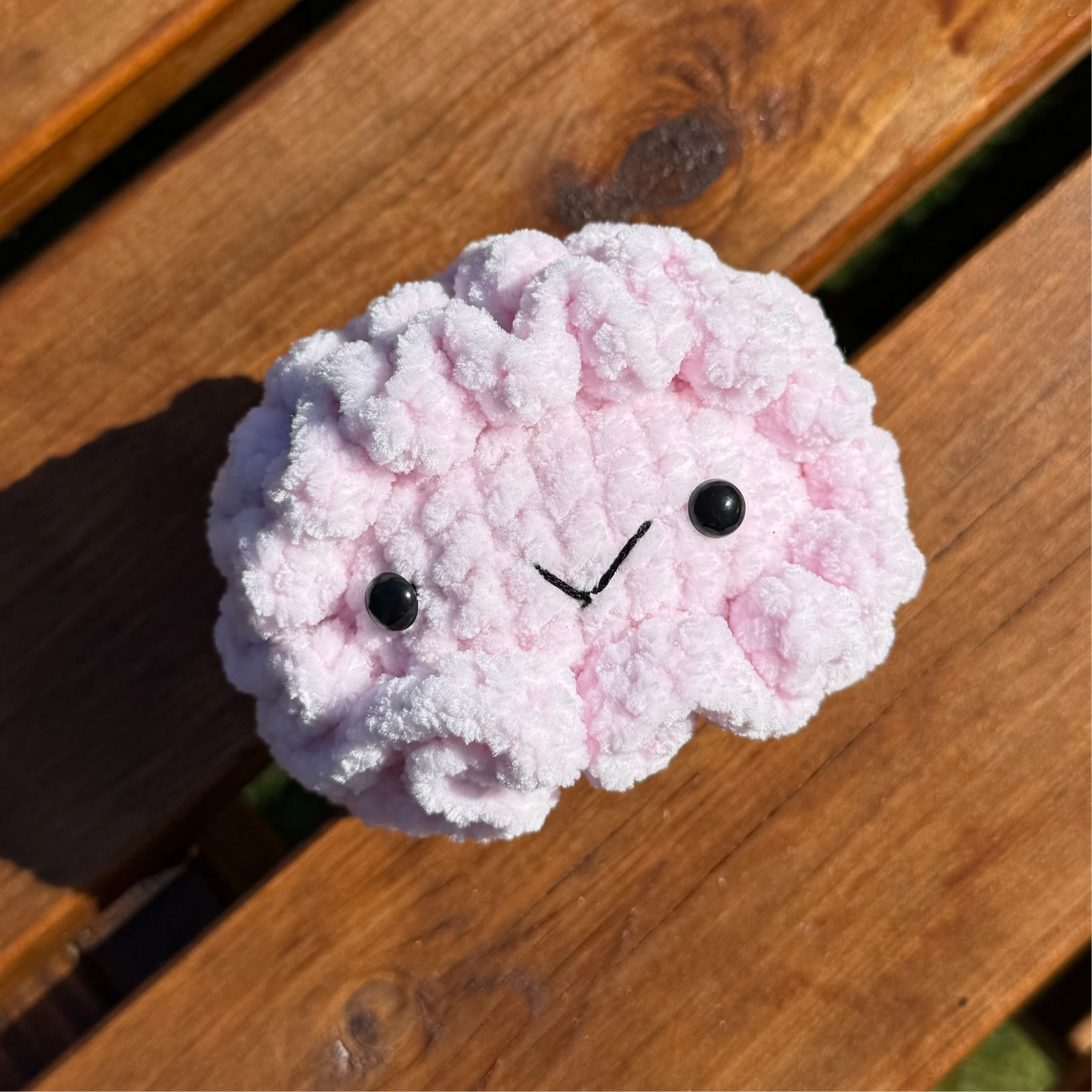 Crochet Brain Stress Ball