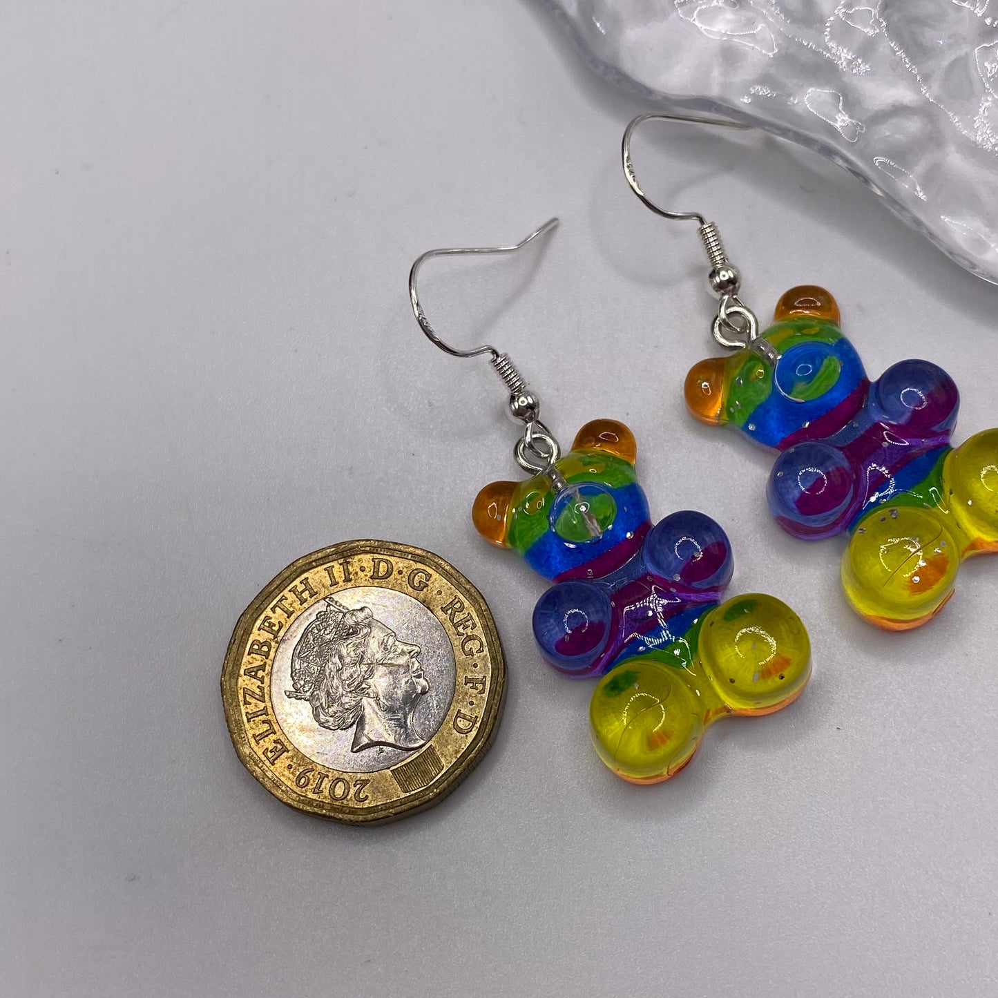 Rainbow Gummy Bear Earrings