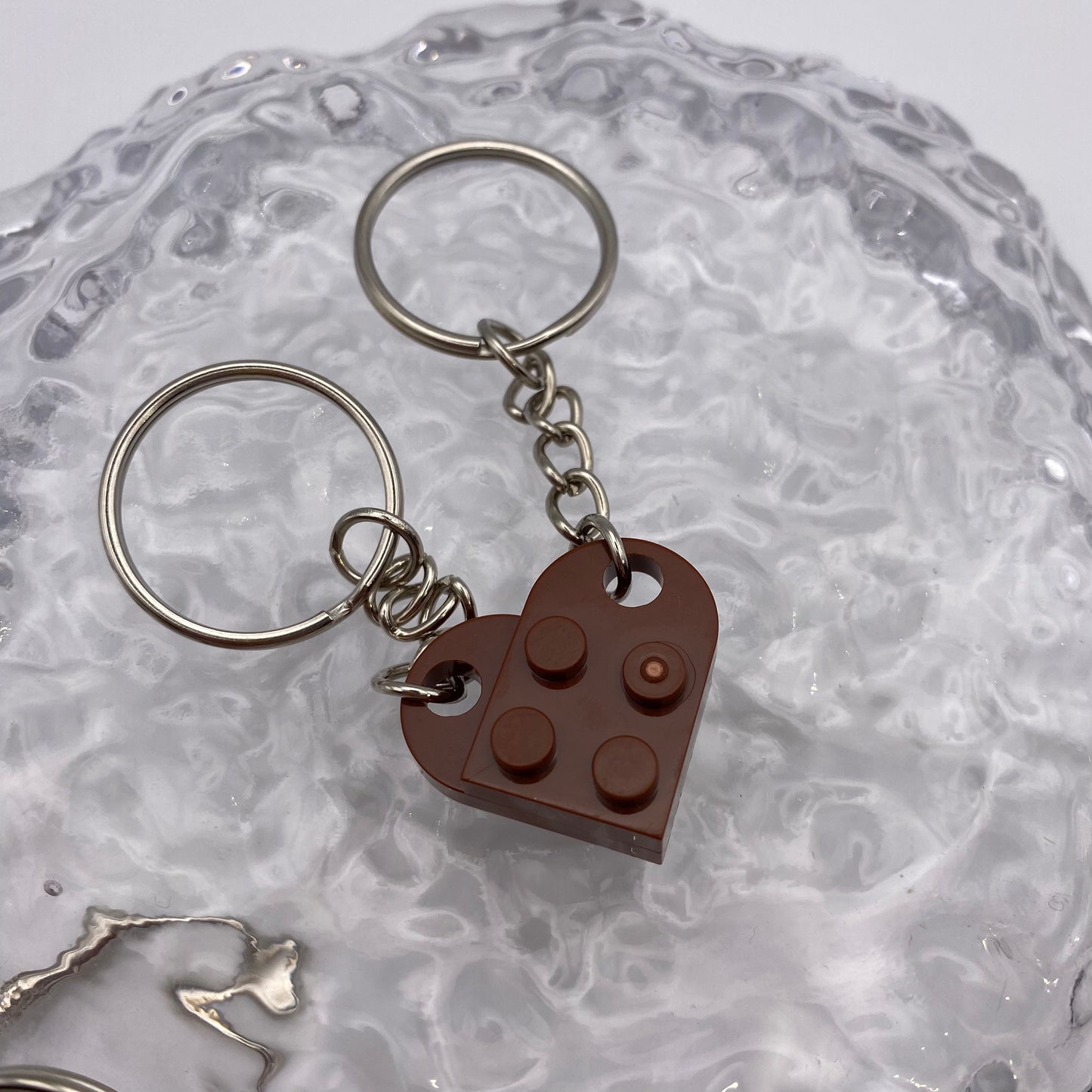 Brick Heart Keyrings