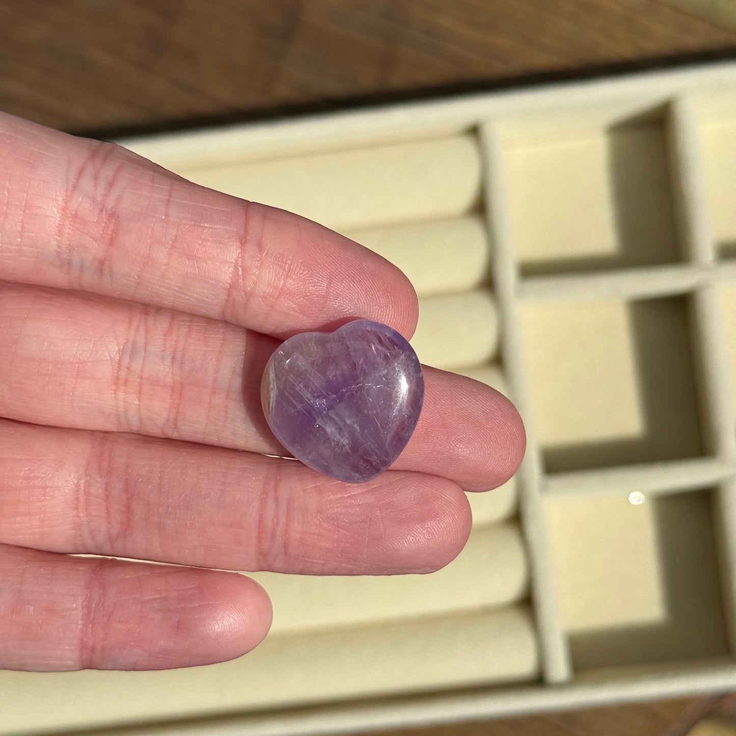 Amethyst Heart Tumble