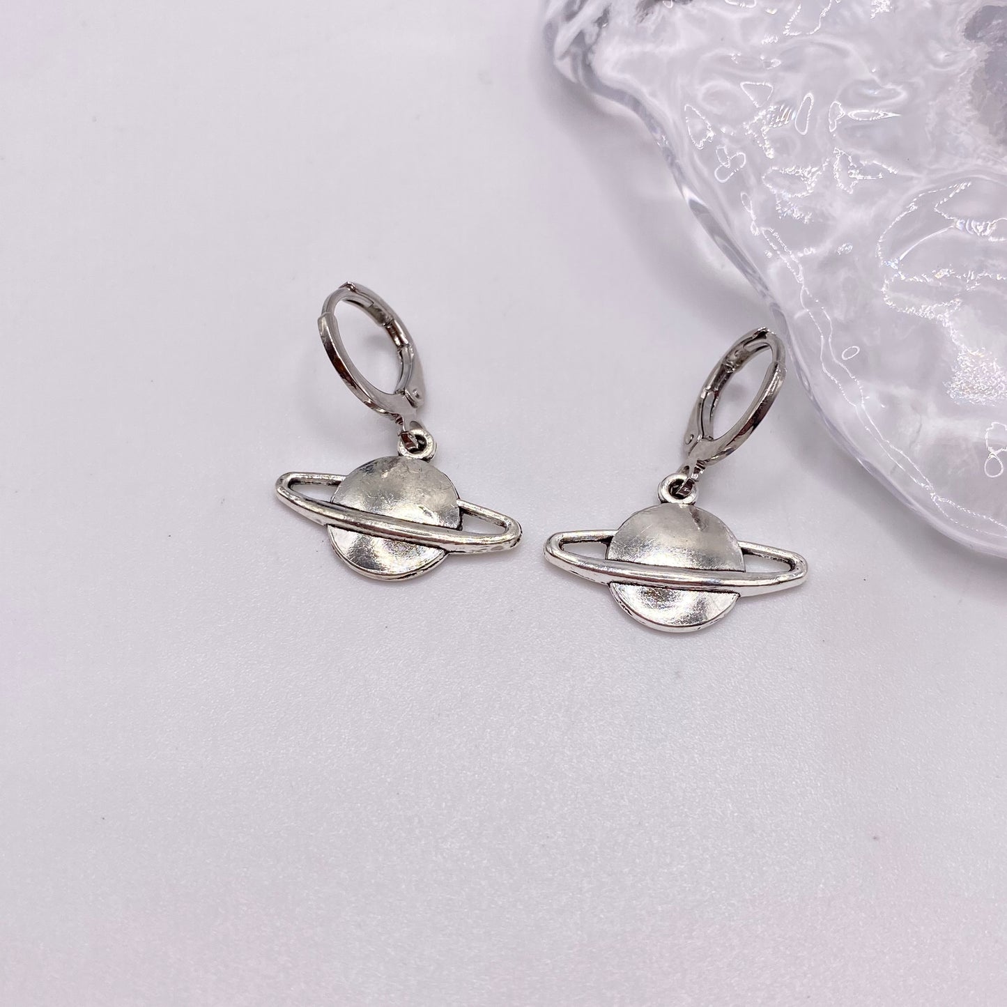 Planet Huggie Hoop Earrings