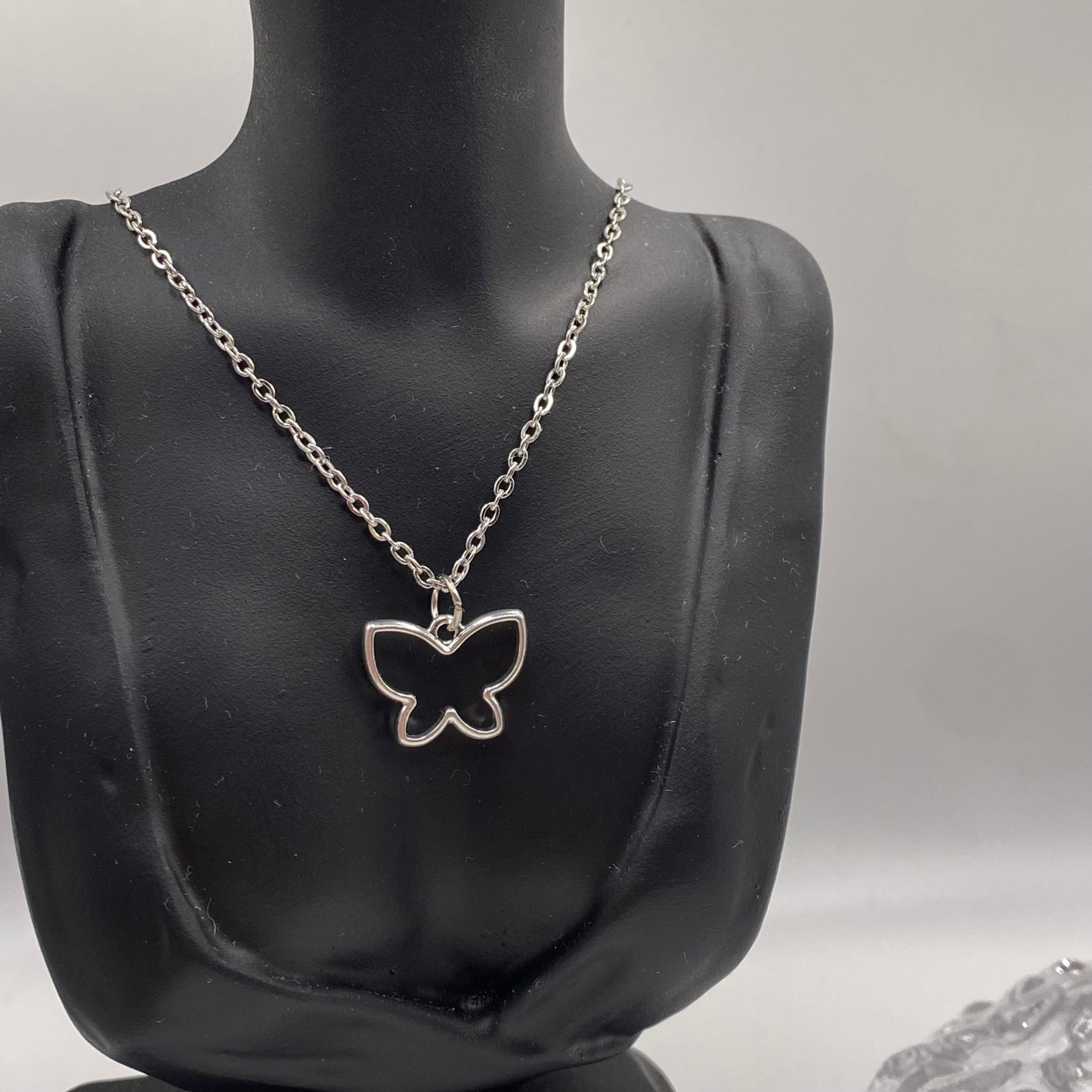 Butterfly Outline Necklace