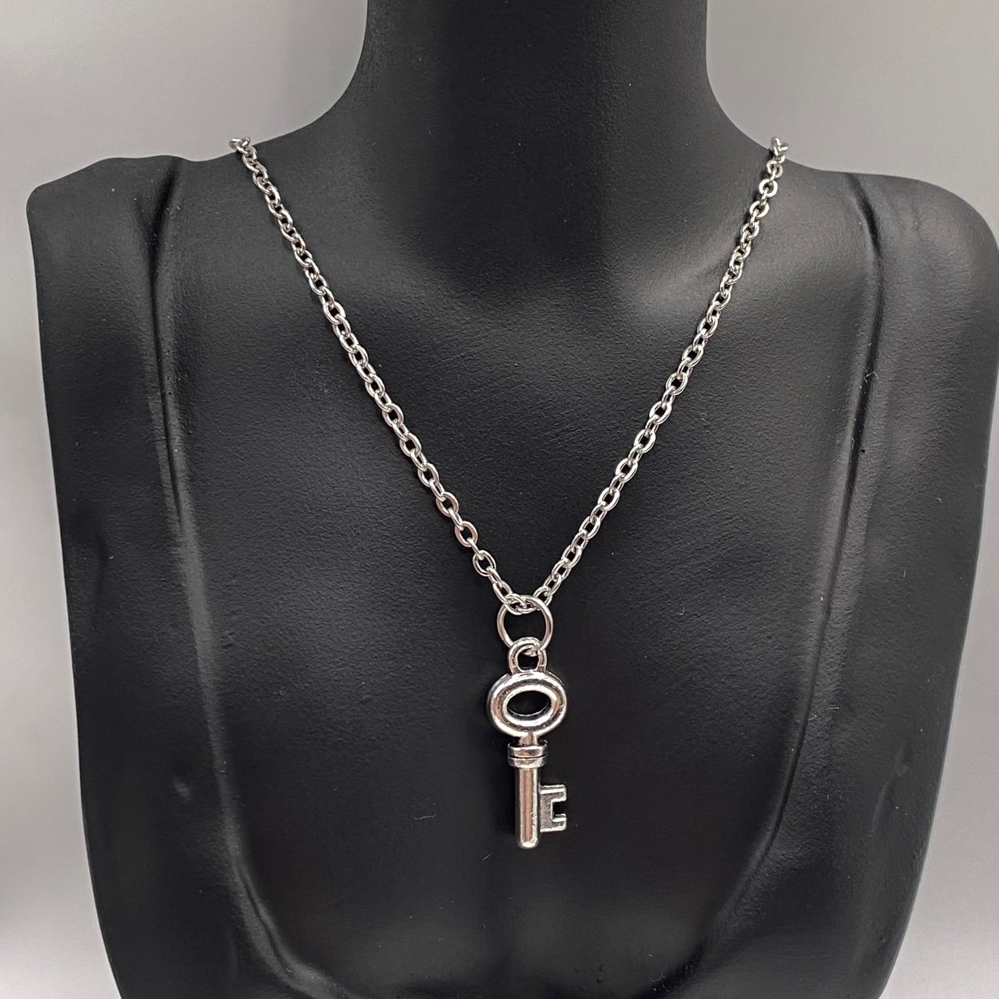Matching Heart Lock and Key Necklace