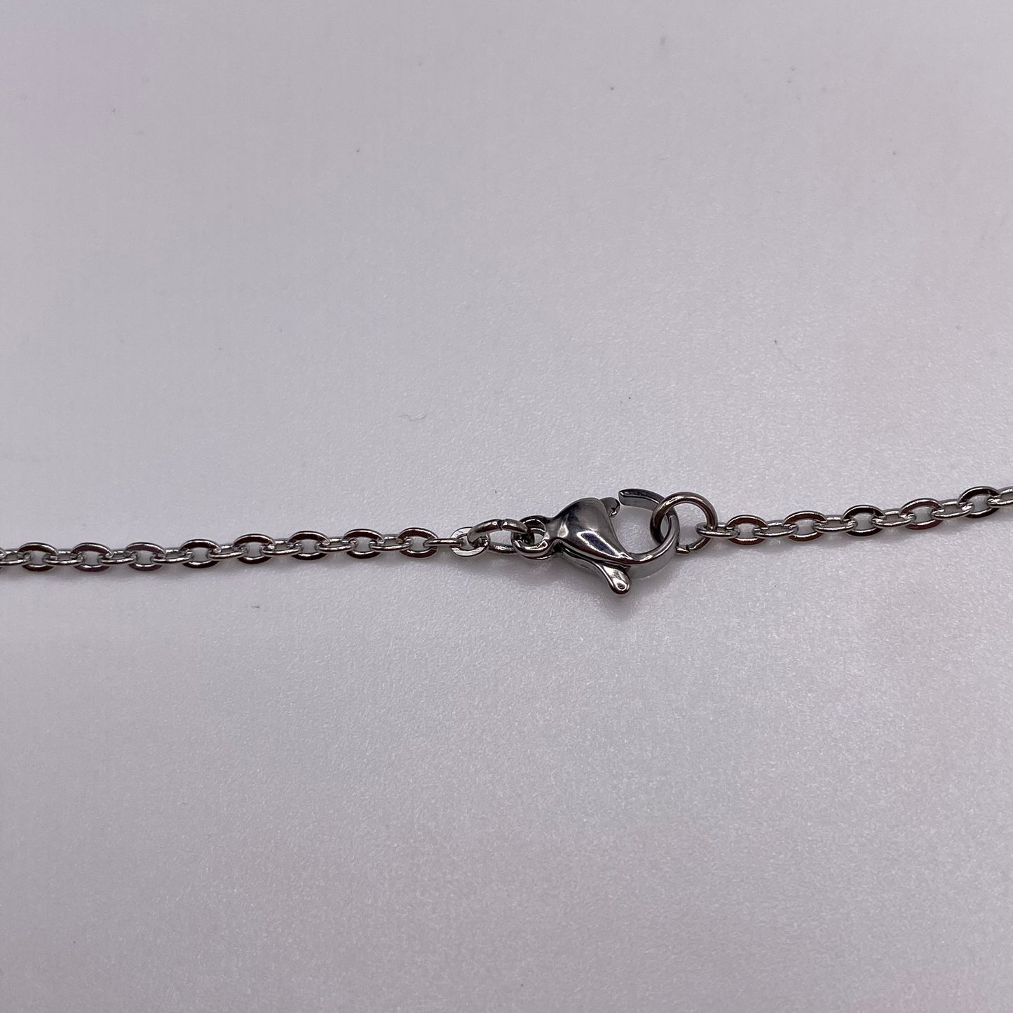 Whale Tail Fin Outline Necklace