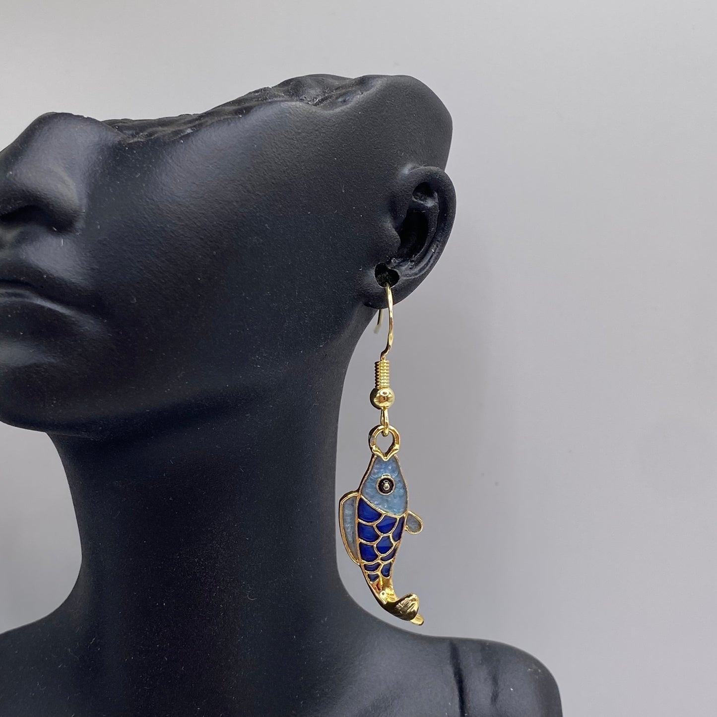 Blue Fish Earrings