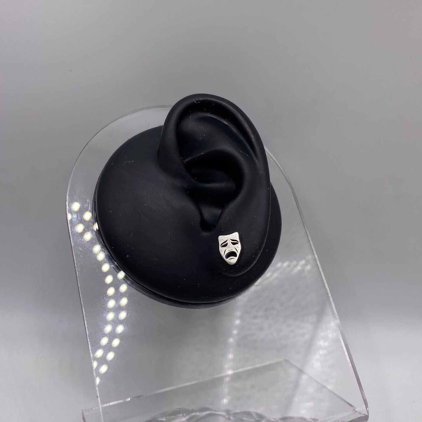 Comedy and Tragedy Theatre Mask Stud Earrings