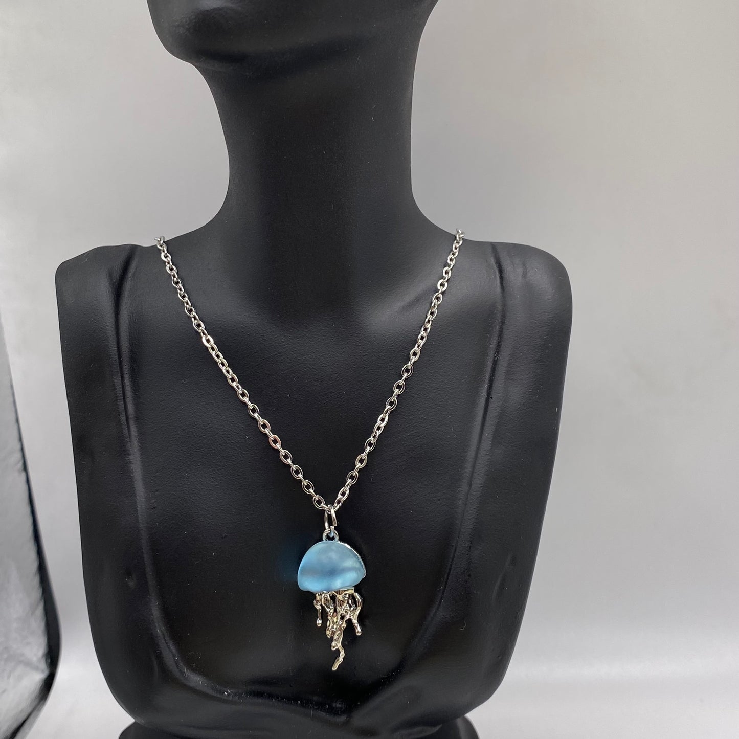 Blue Jellyfish Necklace